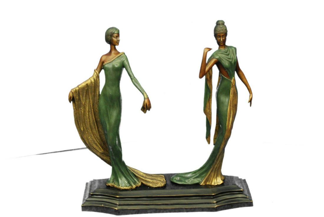 J.Erte Two Diva Sexy Goddesses Bronze (1 of 3)