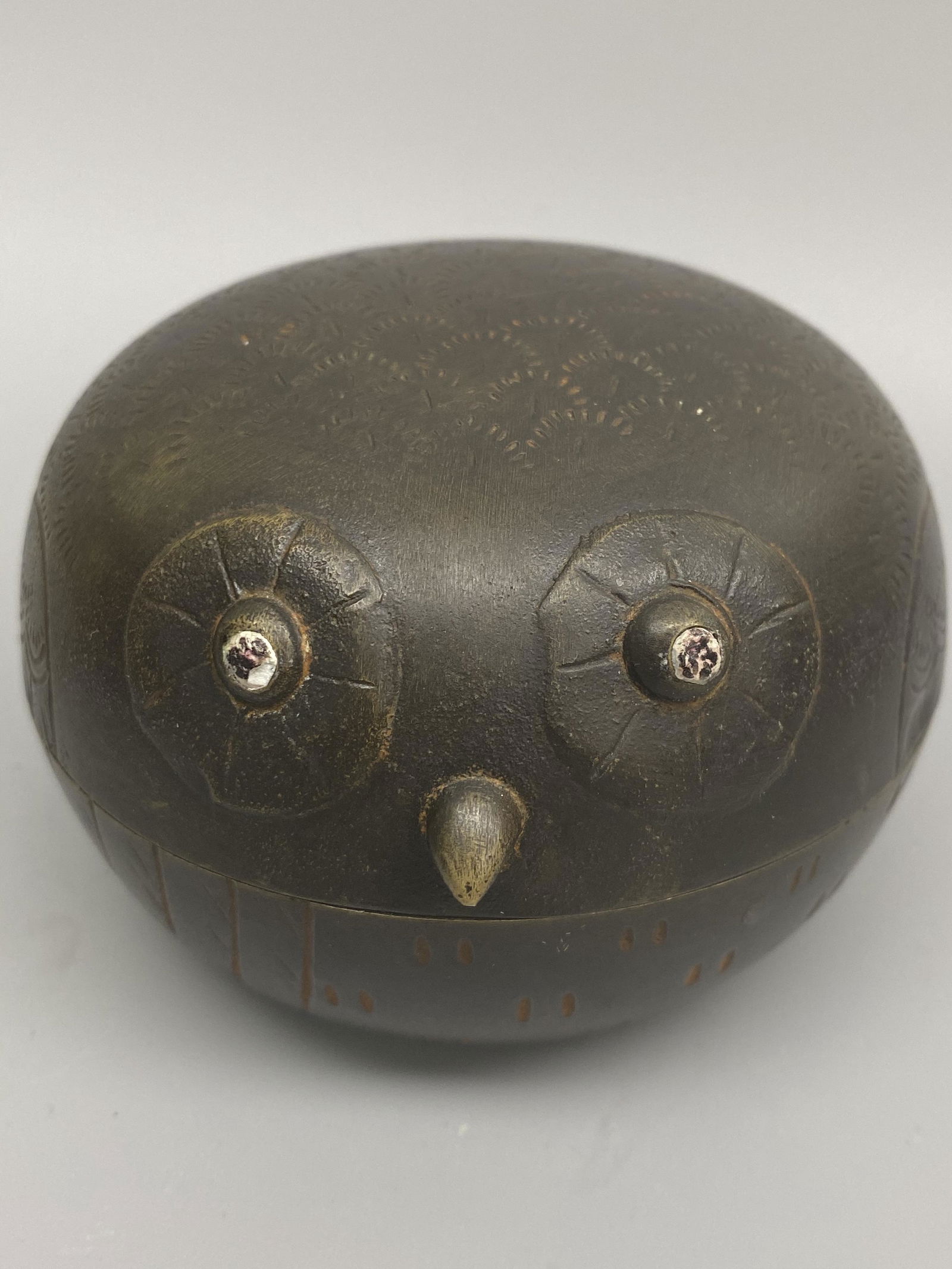 Antique trinket owl Box (1 of 3)