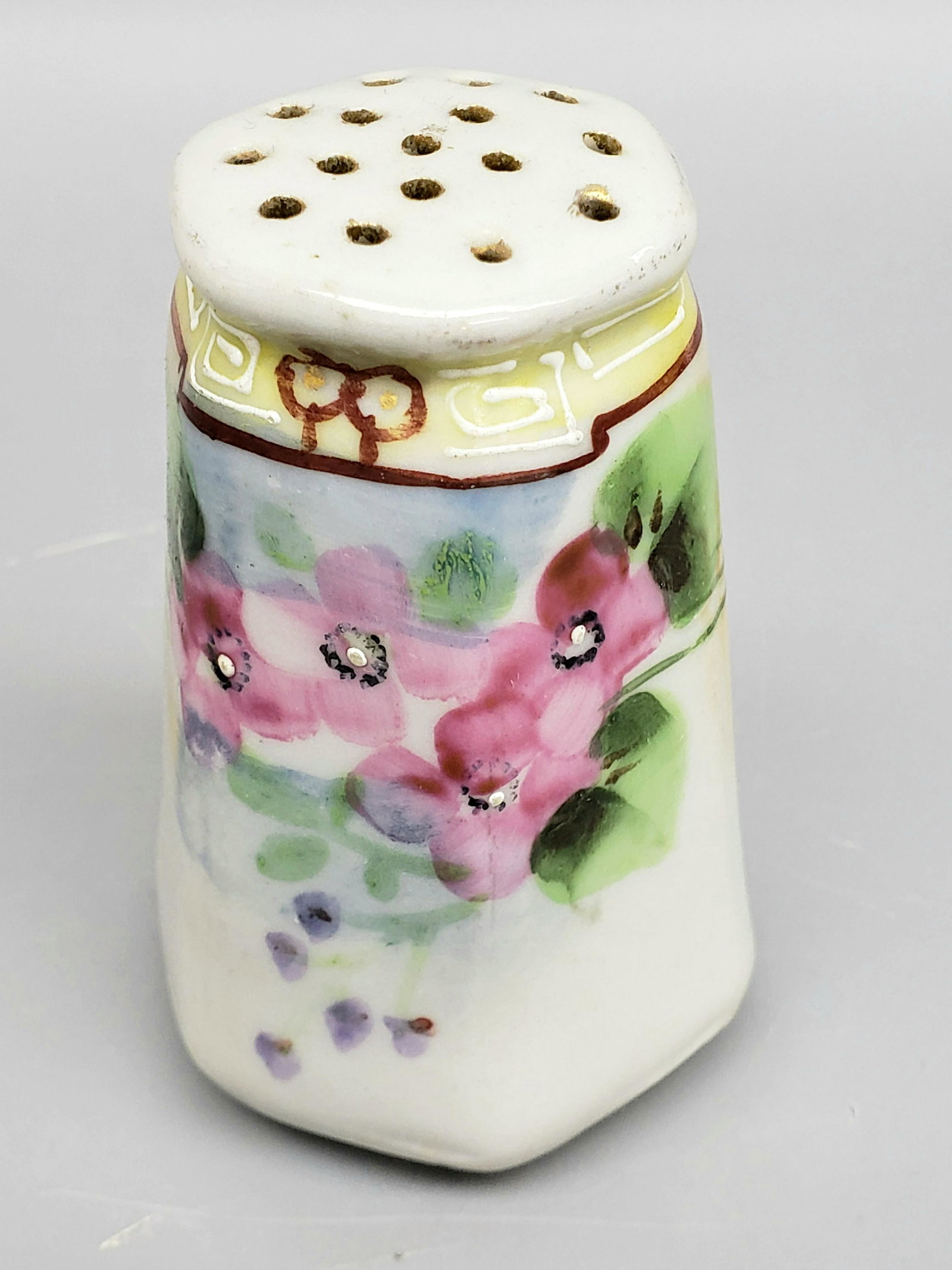 Antique Hand painted or pepper shaker: Salt of shaker pepper
