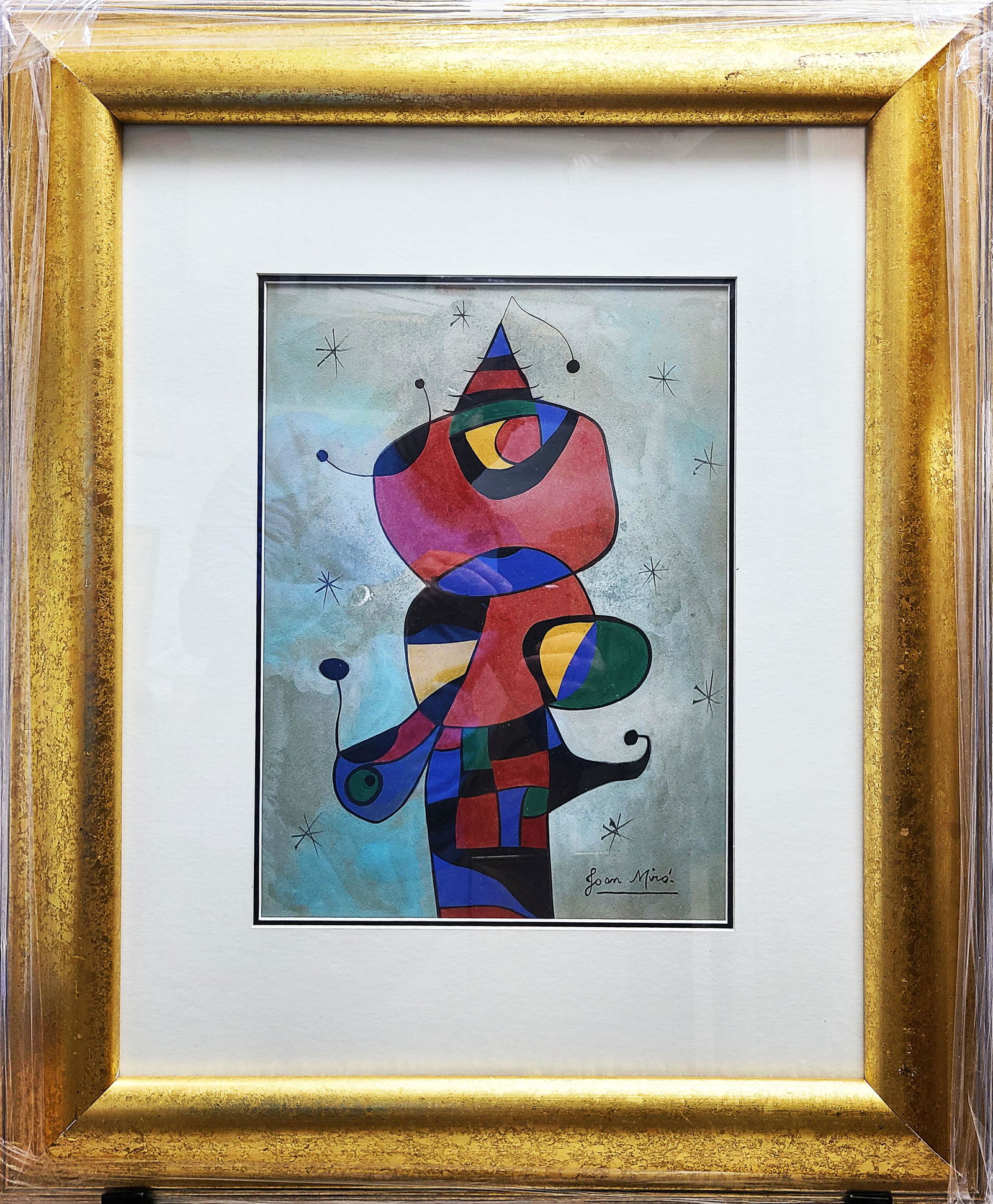 J. Miro mixed media on paper (1 of 2)