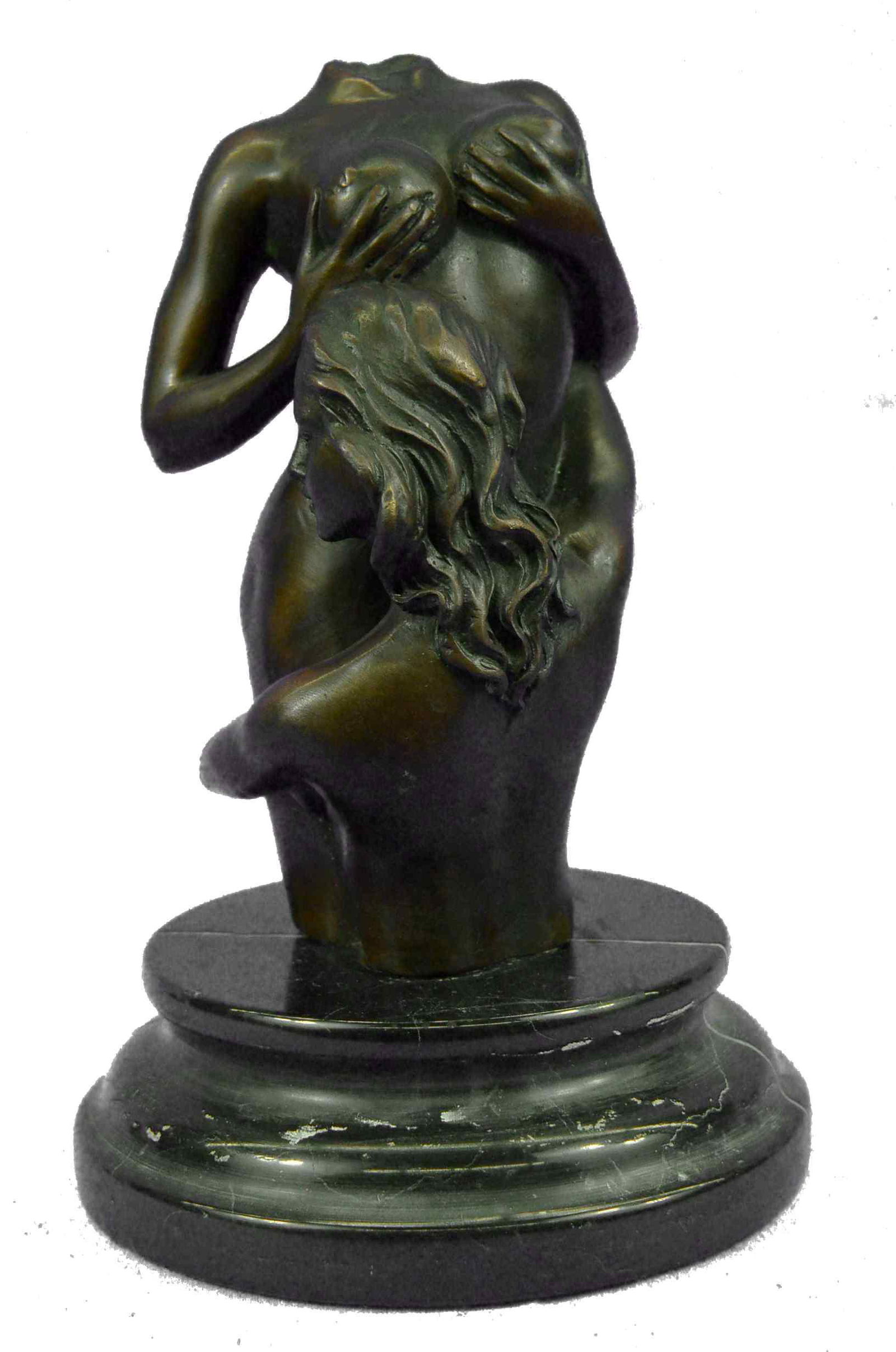 Nick Erotic Art Bronze Sculpture: Total Dimensions: Height 8'' x Width 5''Approximate Weight: 7 LBS