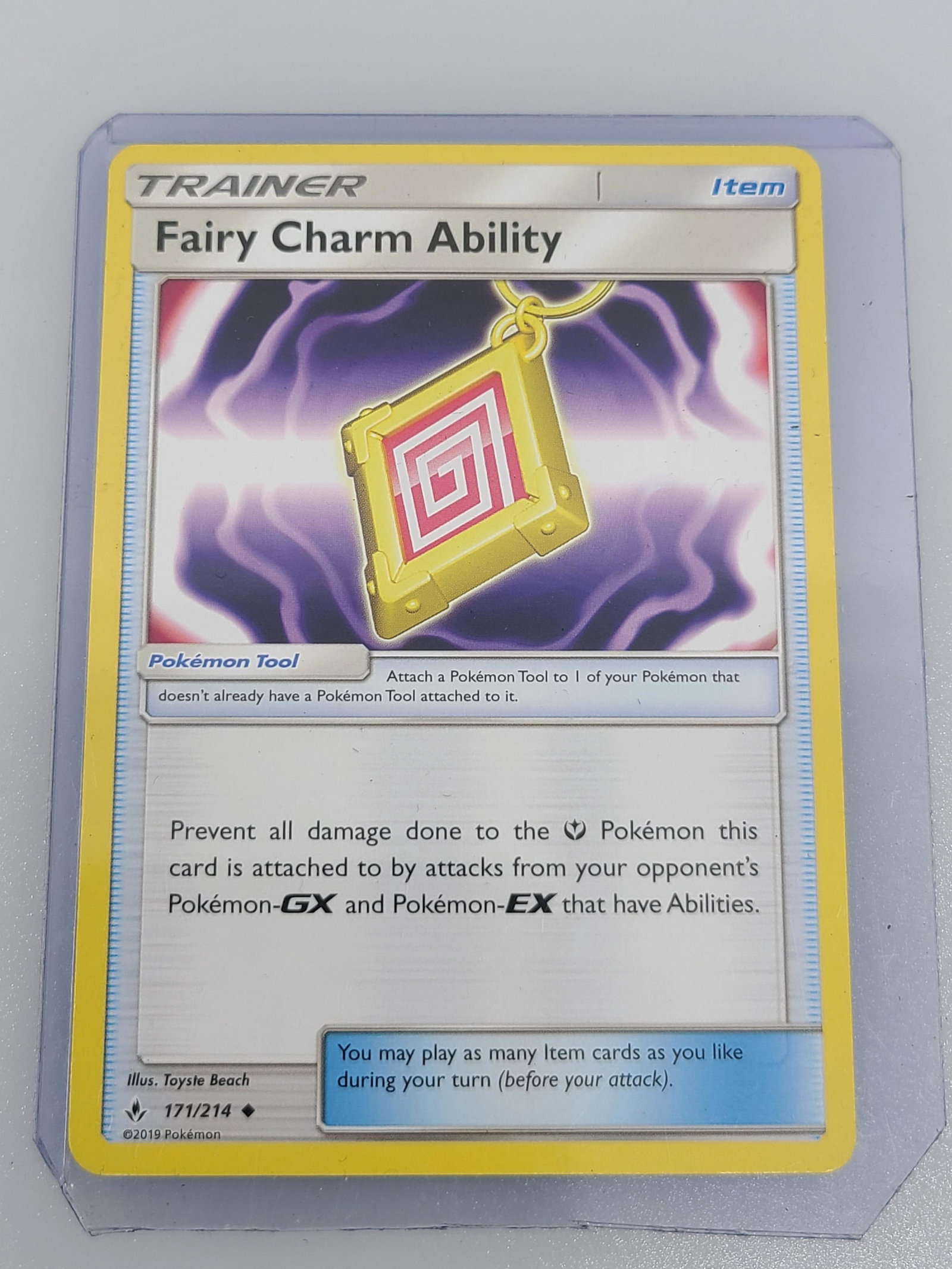 Fairy Charm Ability Pokemon Card: Fairy Charm ability (FOIL) - For Pokemon TCG Online