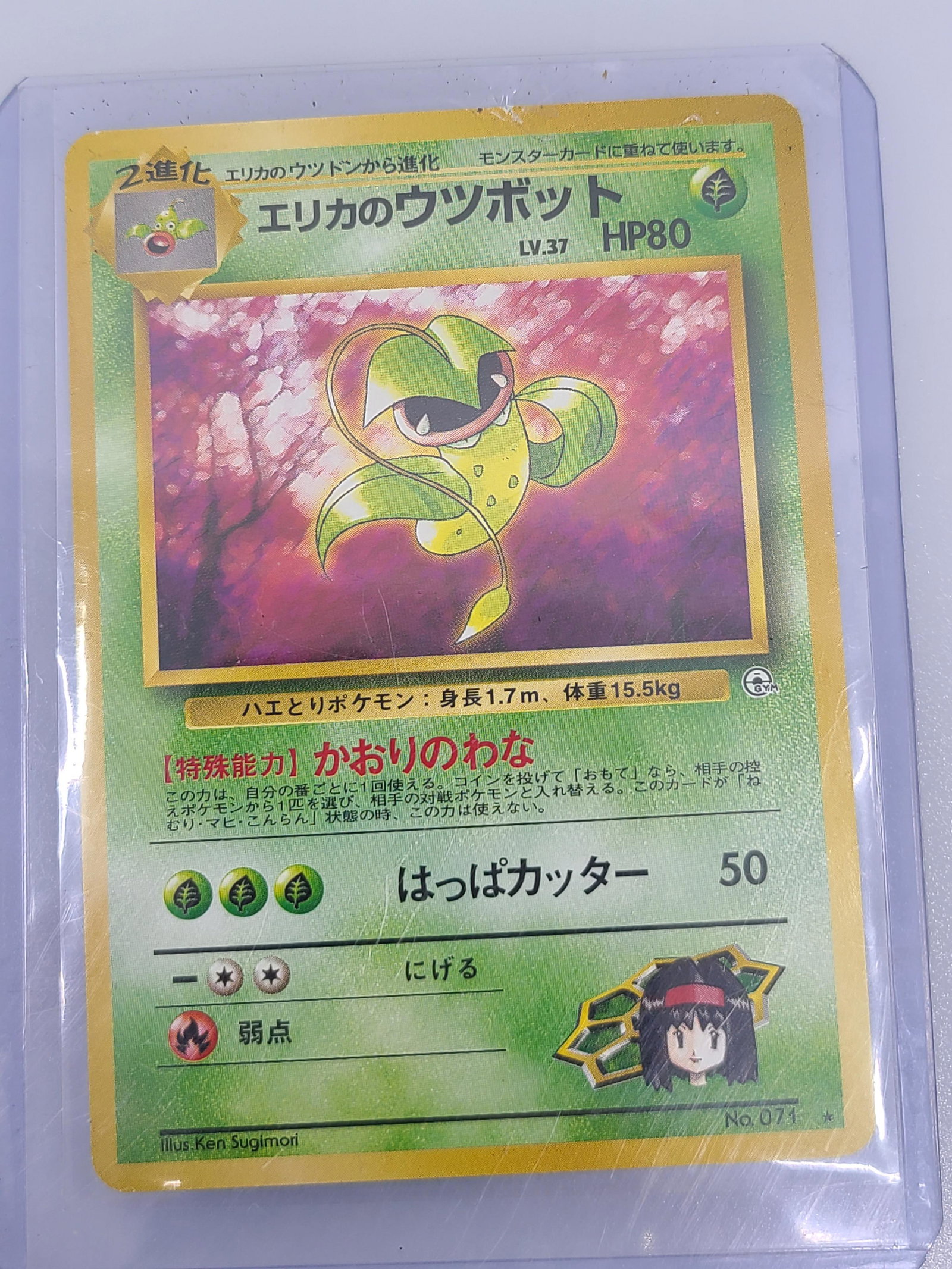 Japanese Pokemon Card NO.71: Erika's Victreebel No.071 Pokemon Card Nintendo Rare Japanese game very rare TGC