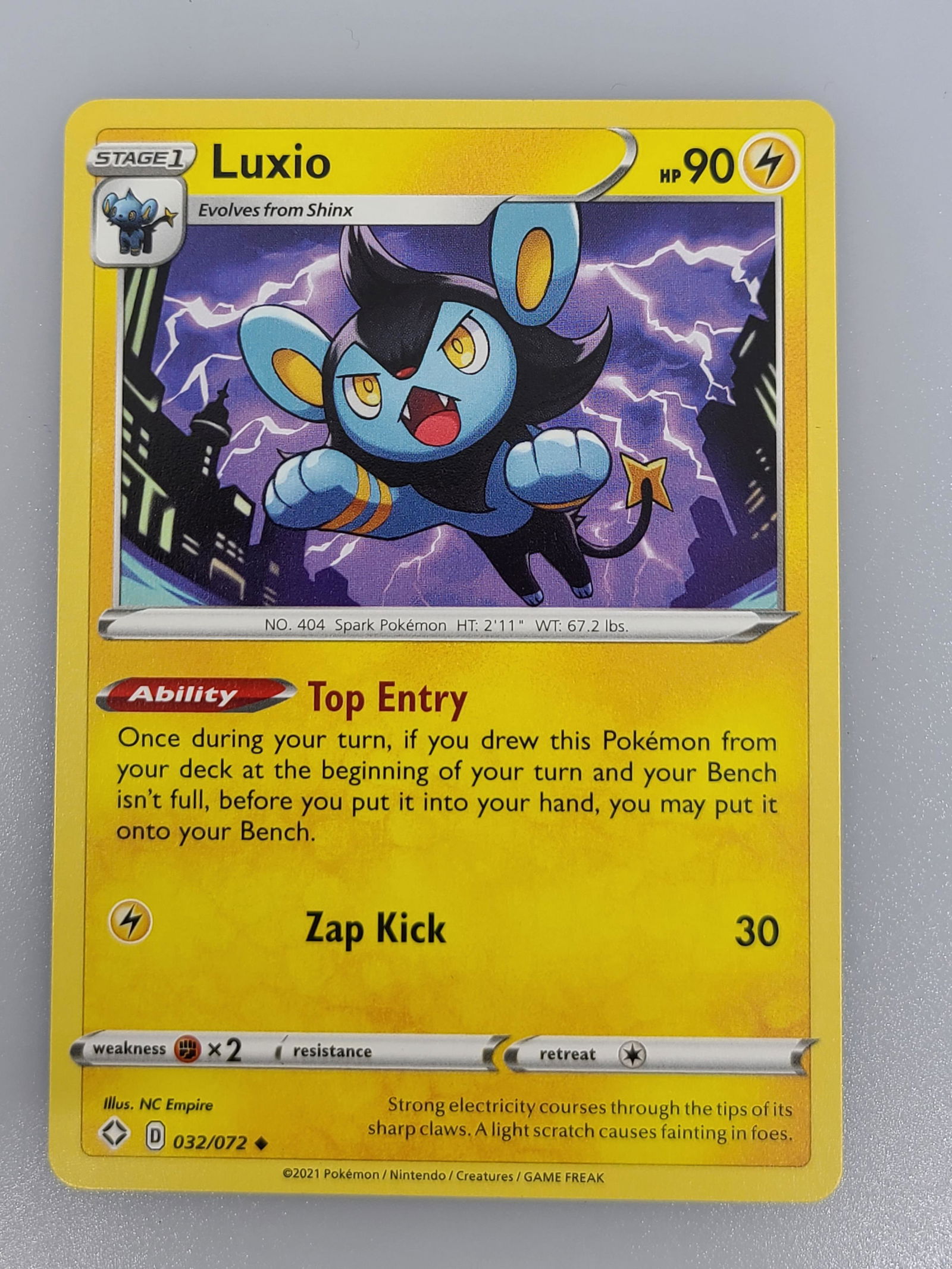 Luxio Pokemon Card (1 of 1)