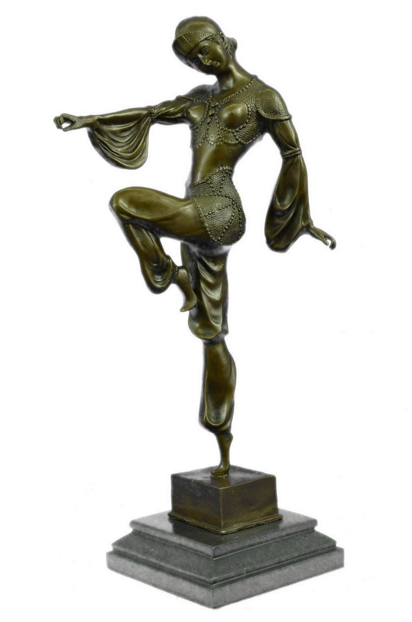 CHIPARUS EGYPTIAN BELLY DANCERS BRONZE SCULPTURE (1 of 4)