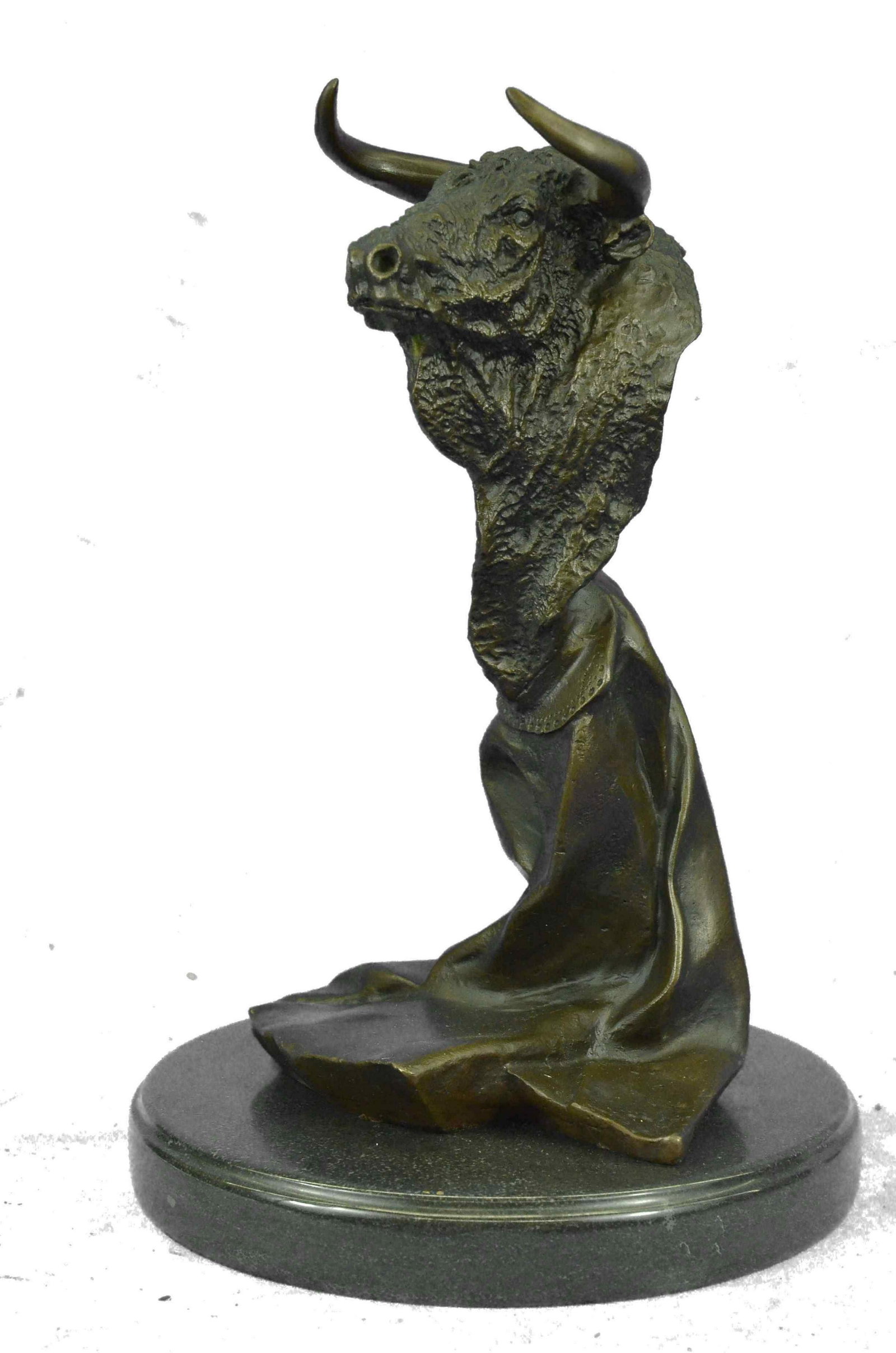 Williams Bull Bust Bronze Sculpture (1 of 3)