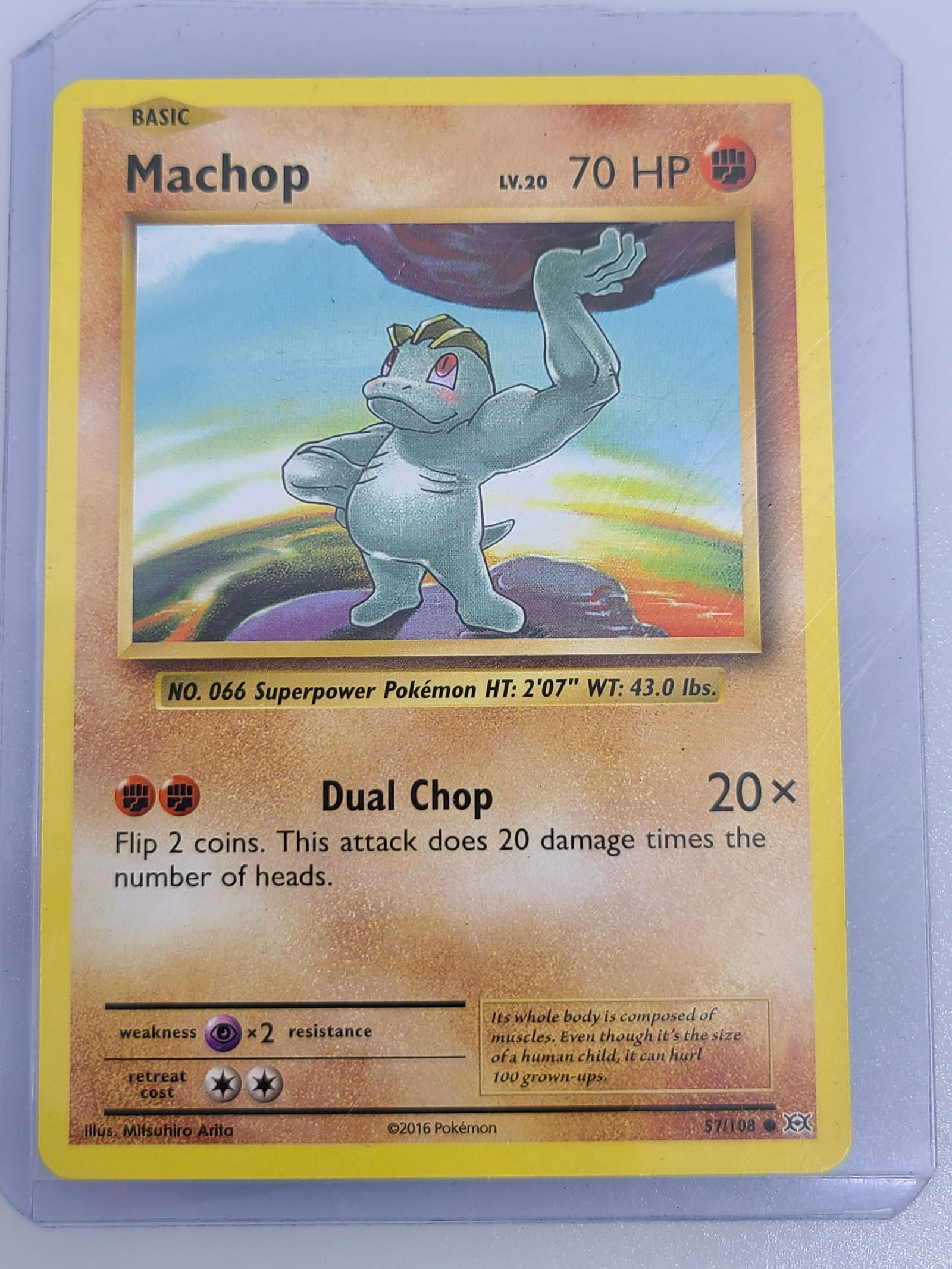 Machop Pokemon Card (1 of 1)