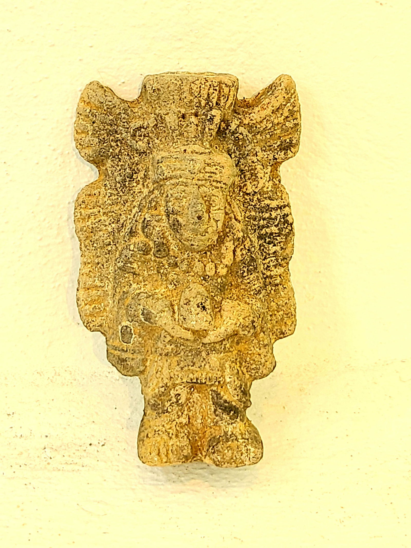 Antique Mexican Stone Carving: 3.5"x 2.75"x 1.25"