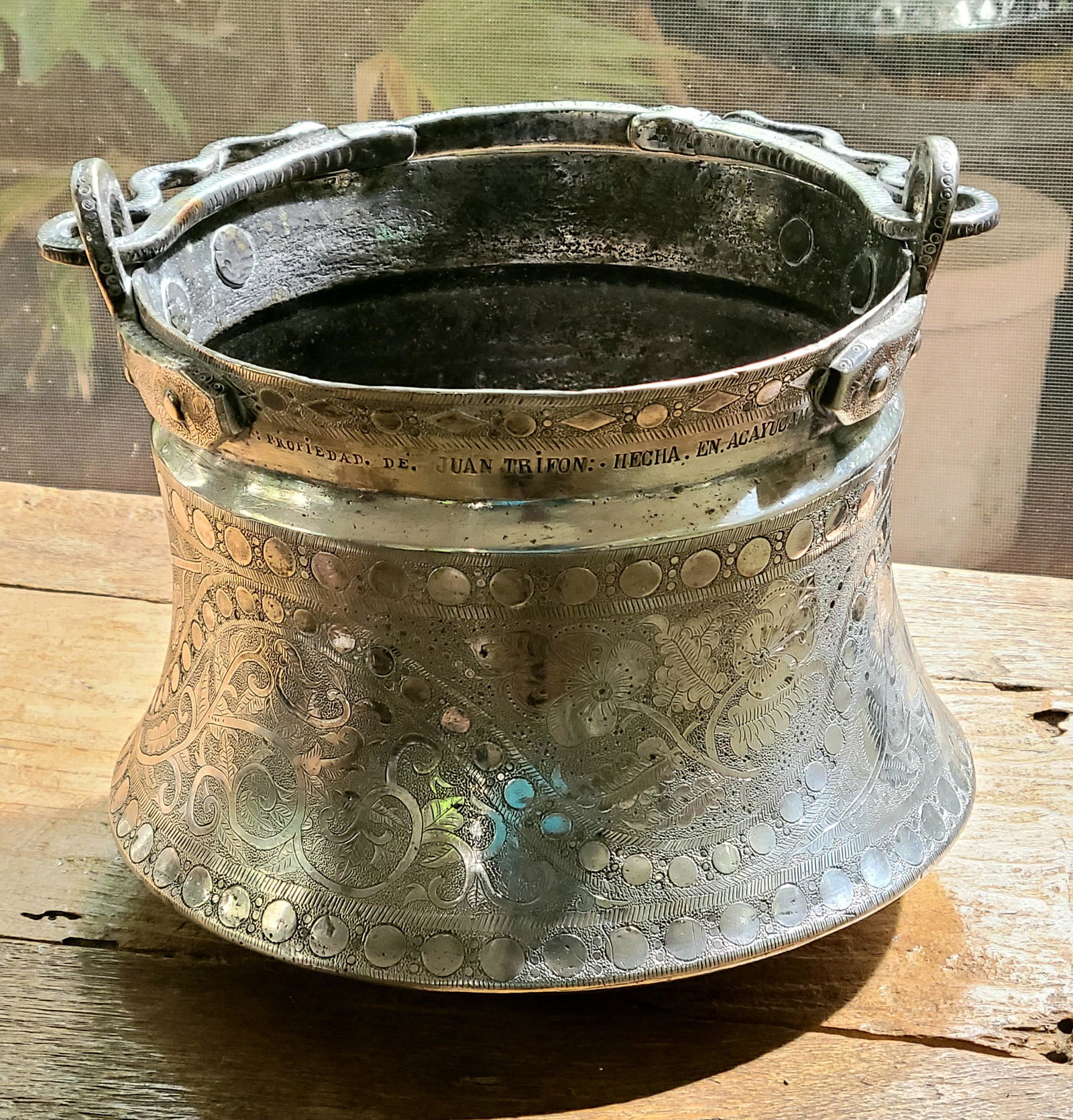 Antique "Pereyra Hermanos" Silver Ice Bucket (1 of 8)
