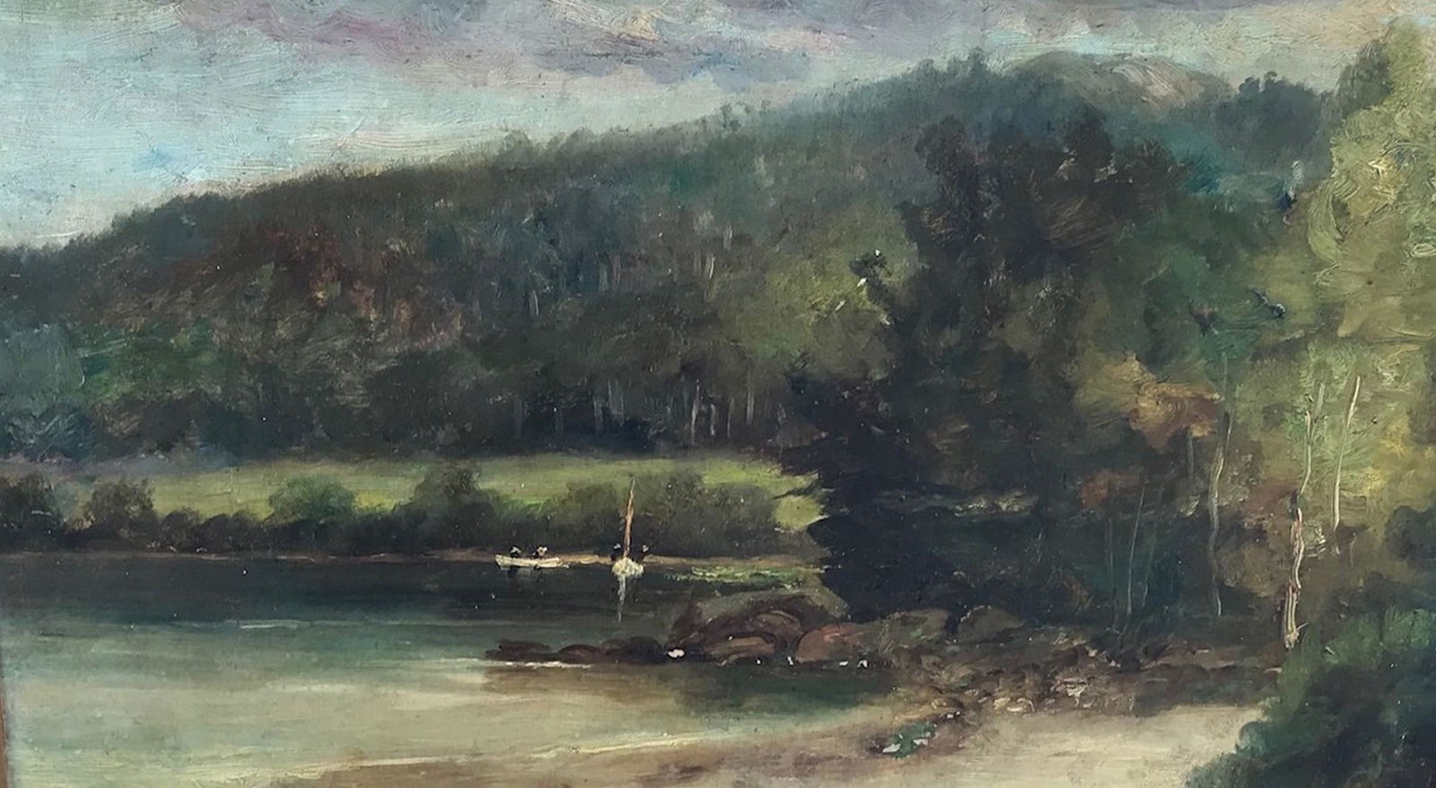 ARTHUR PARTON 26 X 33: AmericanSize: 26 x 33 inc frame. Medium: oil on canvasScene: landscape with a pond
