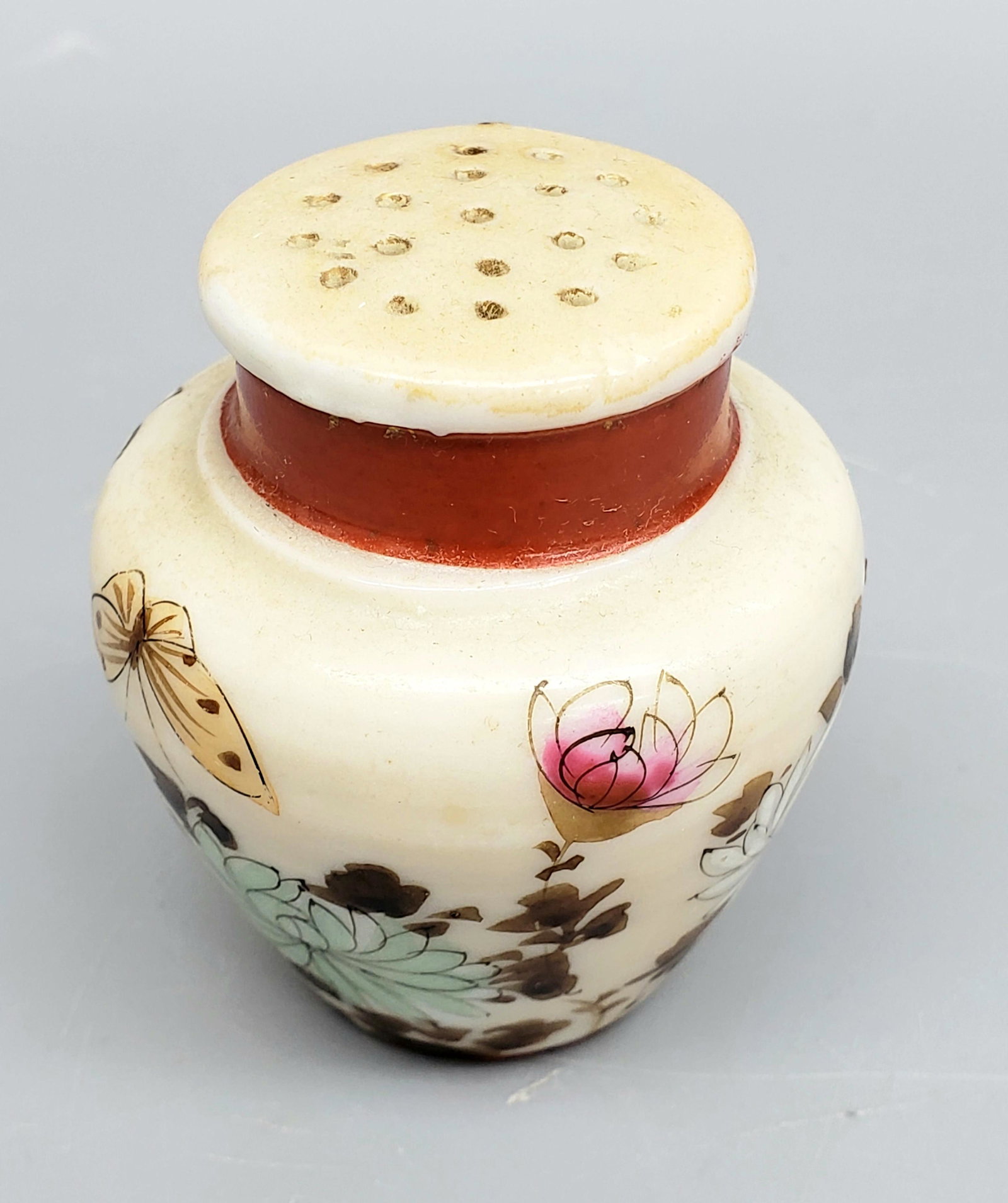 Antique Hand painted or pepper shaker: Salt of shaker pepper