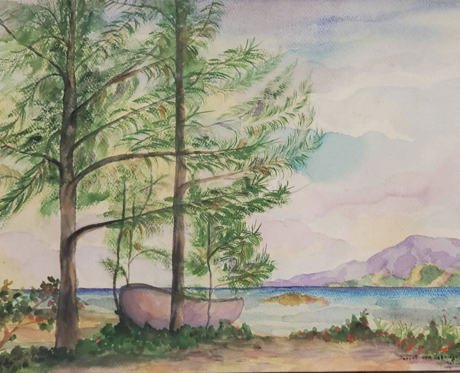 Robert Lee Eskridge: Watercolor on Paper. 1927. 15"X 19"