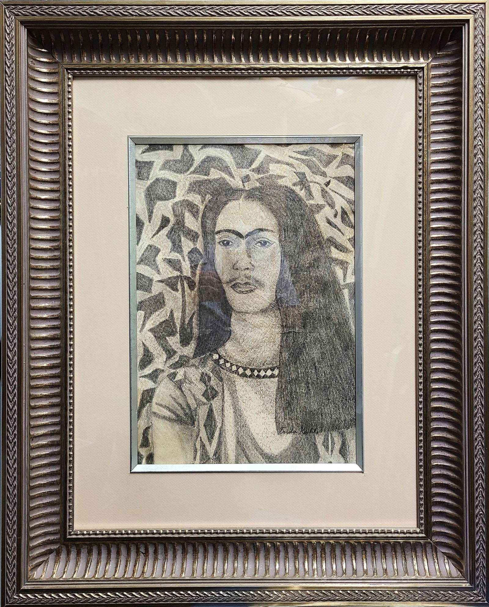 Frida Kahlo signed Painting (1 of 2)