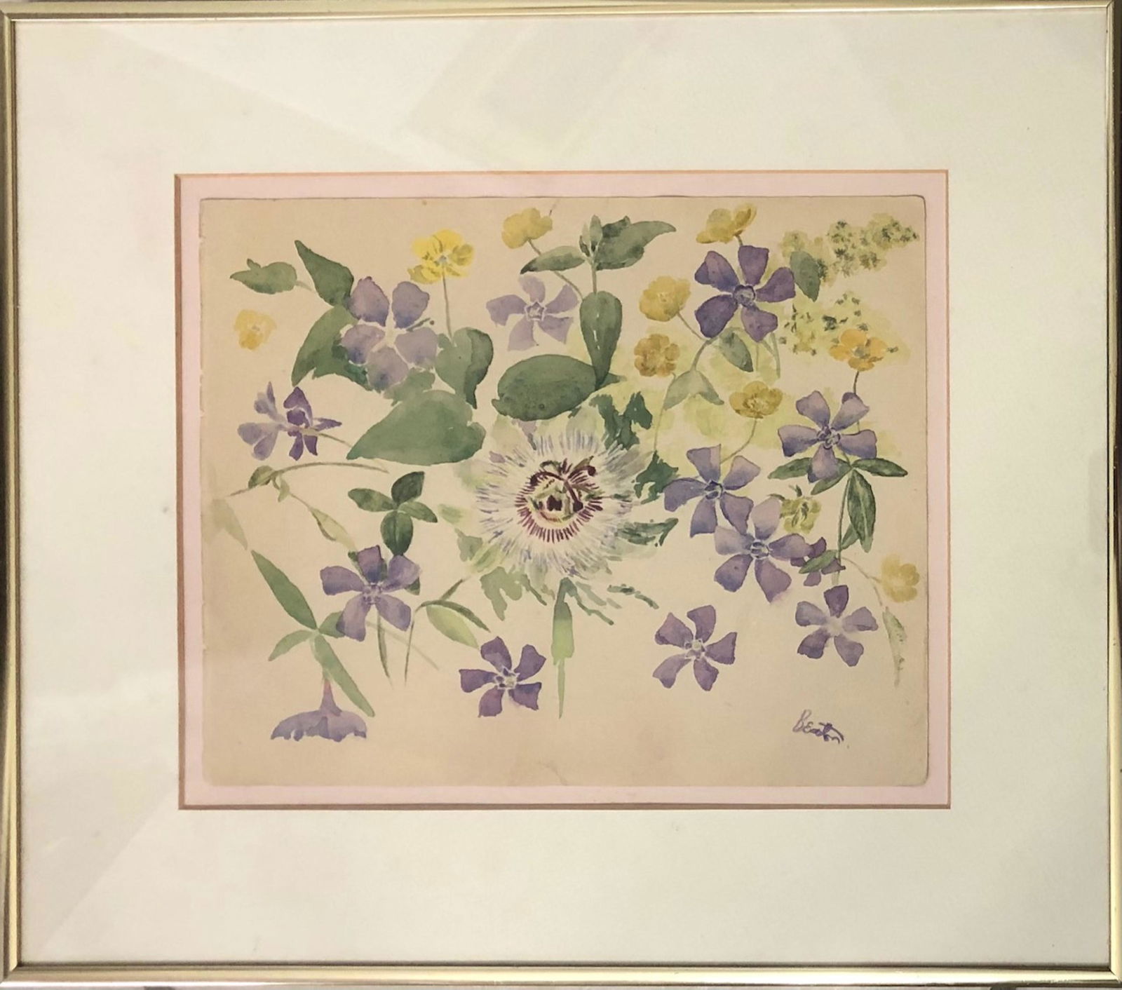 Cecil Beaton: Watercolor paper. 10 1/4 x 8 1/4