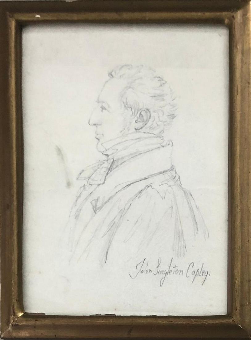 John Singleton Copley: Graphite on paper 6”x4.5”