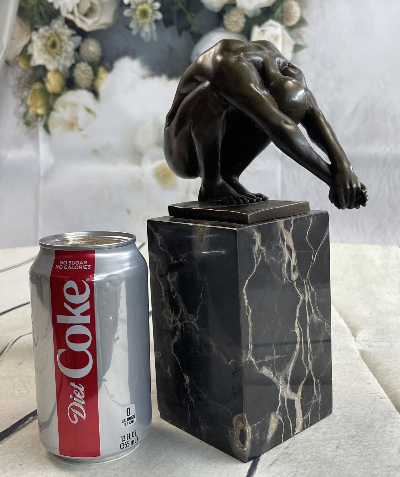Milo Nude Male Classical Art Bronze: Total Dimensions: Height 10'' x Width 6''Approximate Weight: 8 LBSOriginal Reproduction: Reproduction