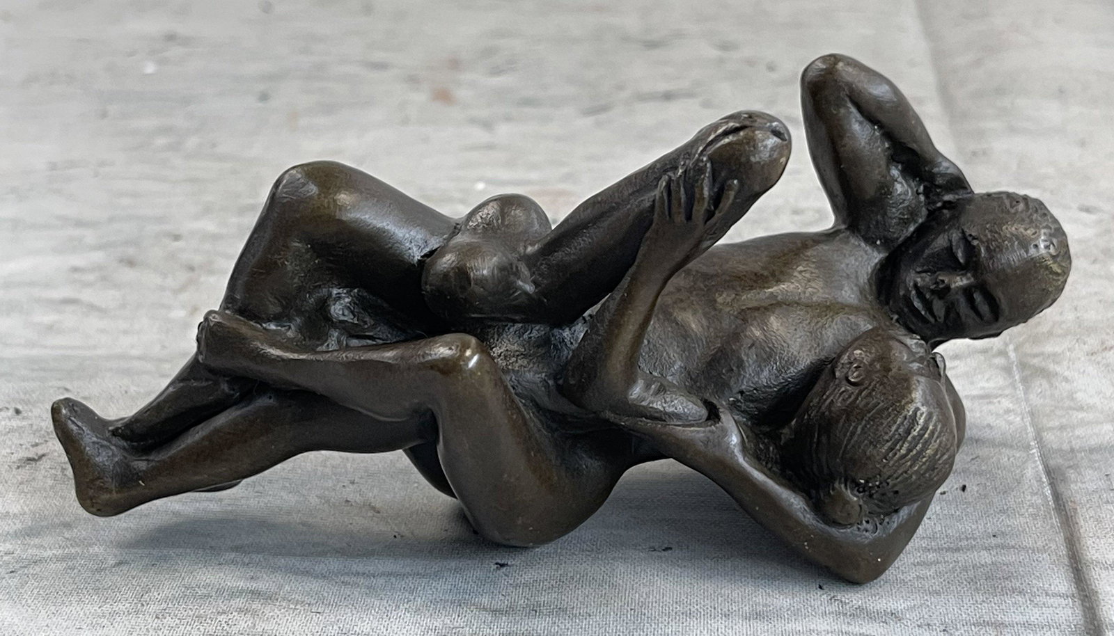 Milo Erotic Male and Female Sexual Arouse Bronze: Total Dimensions: Height 1.5'' x Width 4''Approximate Weight: 1 LBSOriginal Reproduction: Original