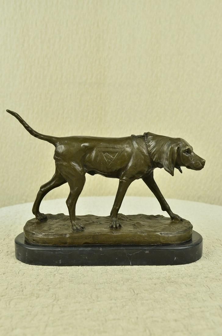 Moigniez Fox Hound Black Tan Virginia Dog Bronze: Total Dimensions: Height 9.5'' x Width 12''Approximate Weight: 10 LBSOriginal Reproduction: Reproduction
