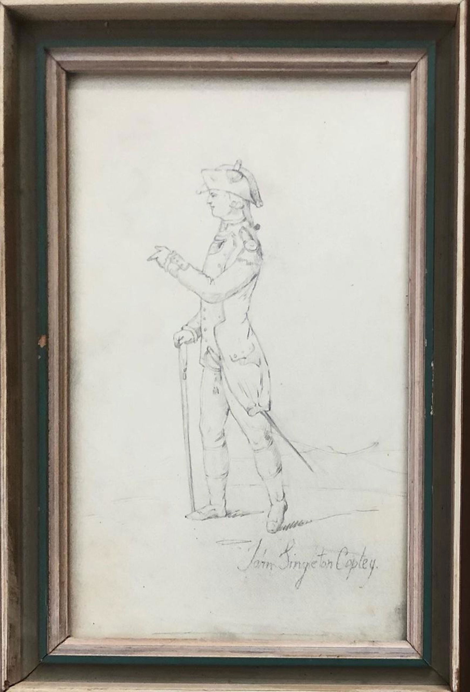 John Singleton Copley: Graphite on paper 8”x 5”