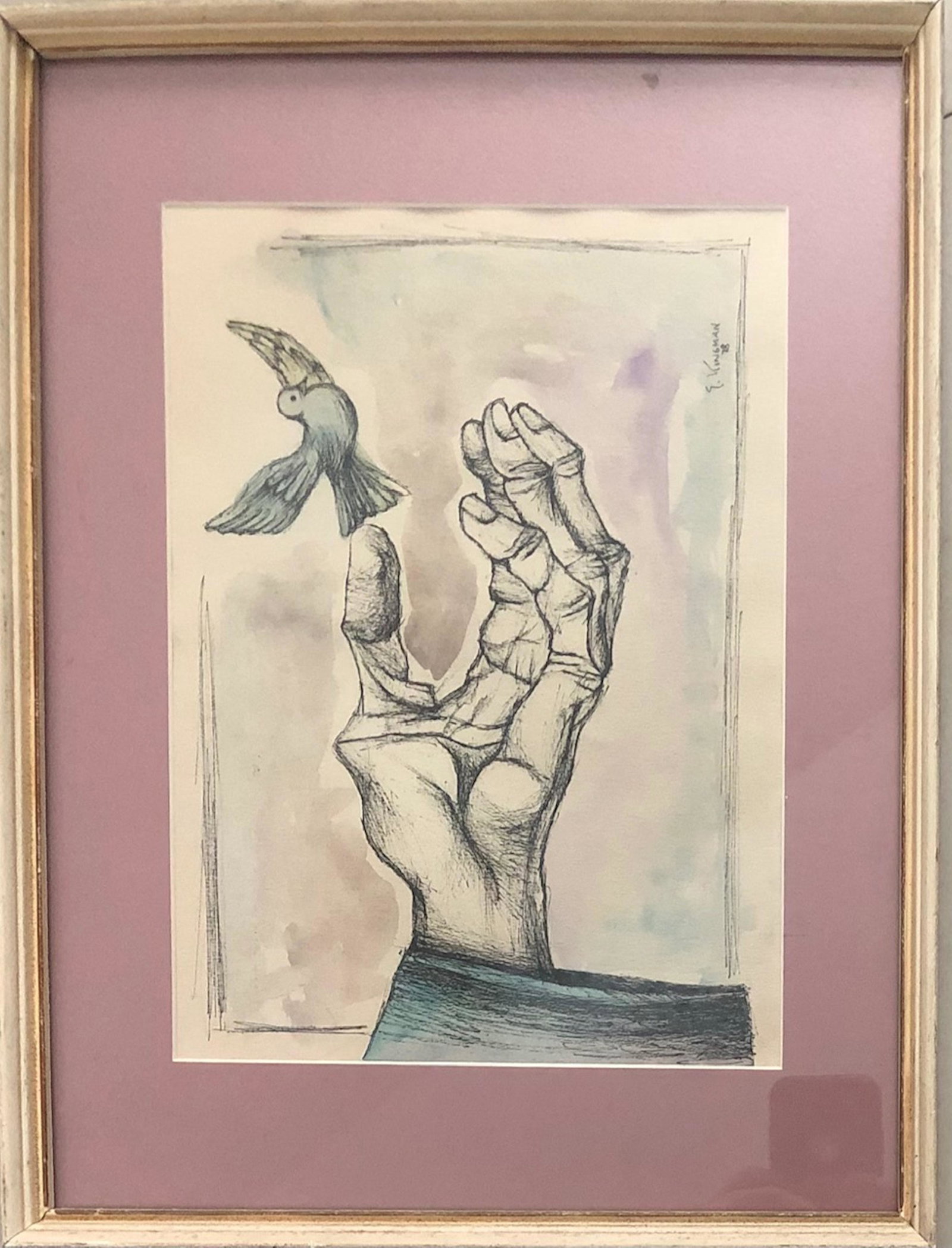 Eduardo Kingman: Ink gouache paper. 11.5”x8.5”