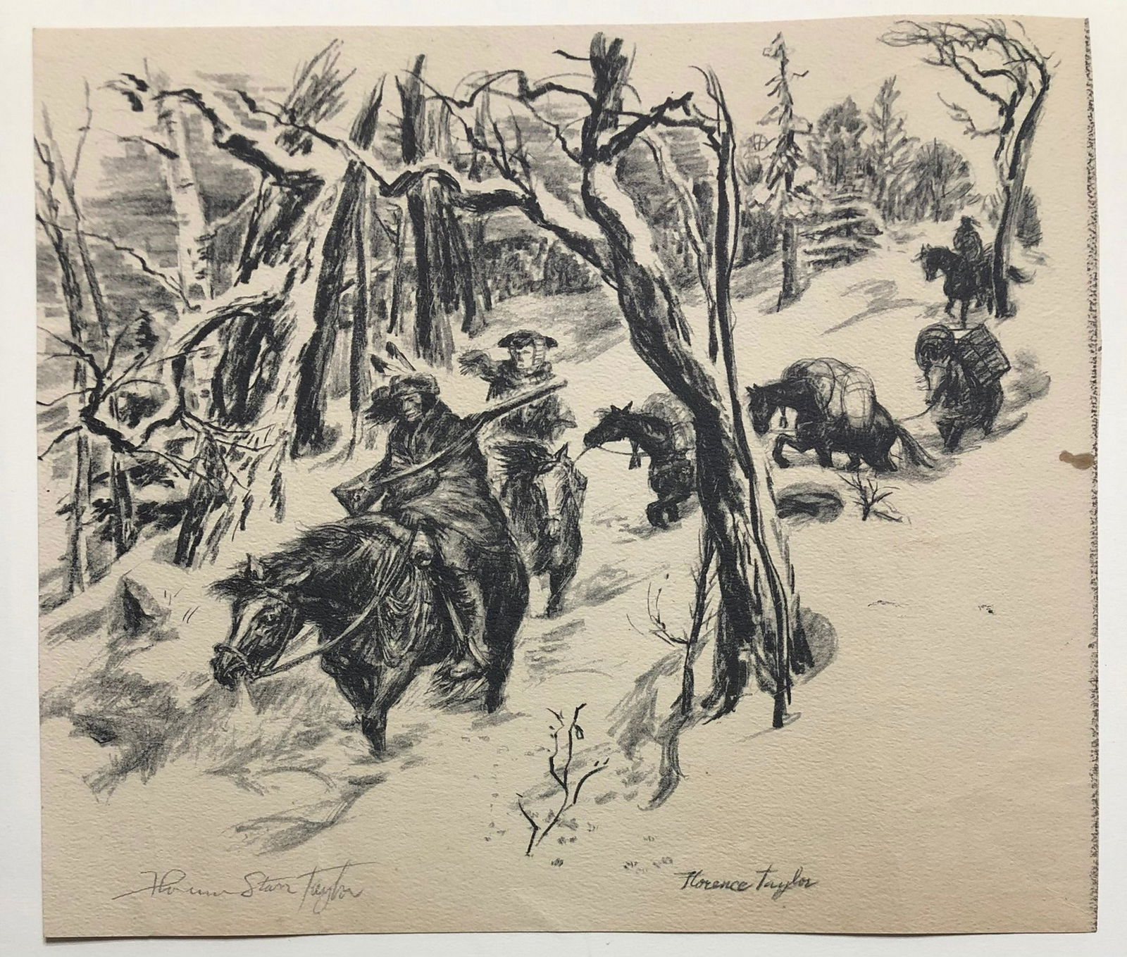 Florence Starr Taylor illustration signed in pencil (1 of 1)