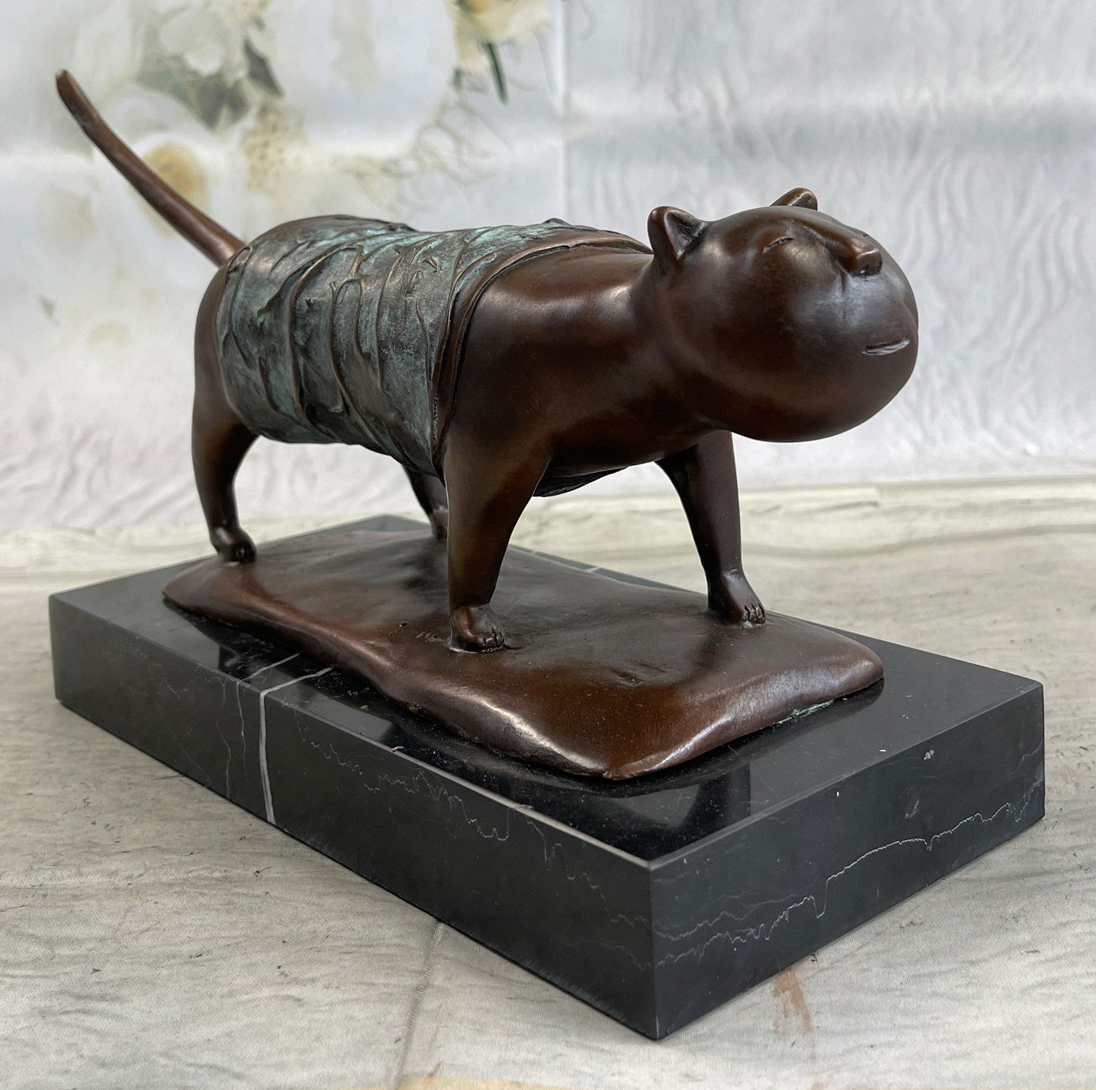 Botero Abstract Cat Bronze Sculpture (1 of 3)