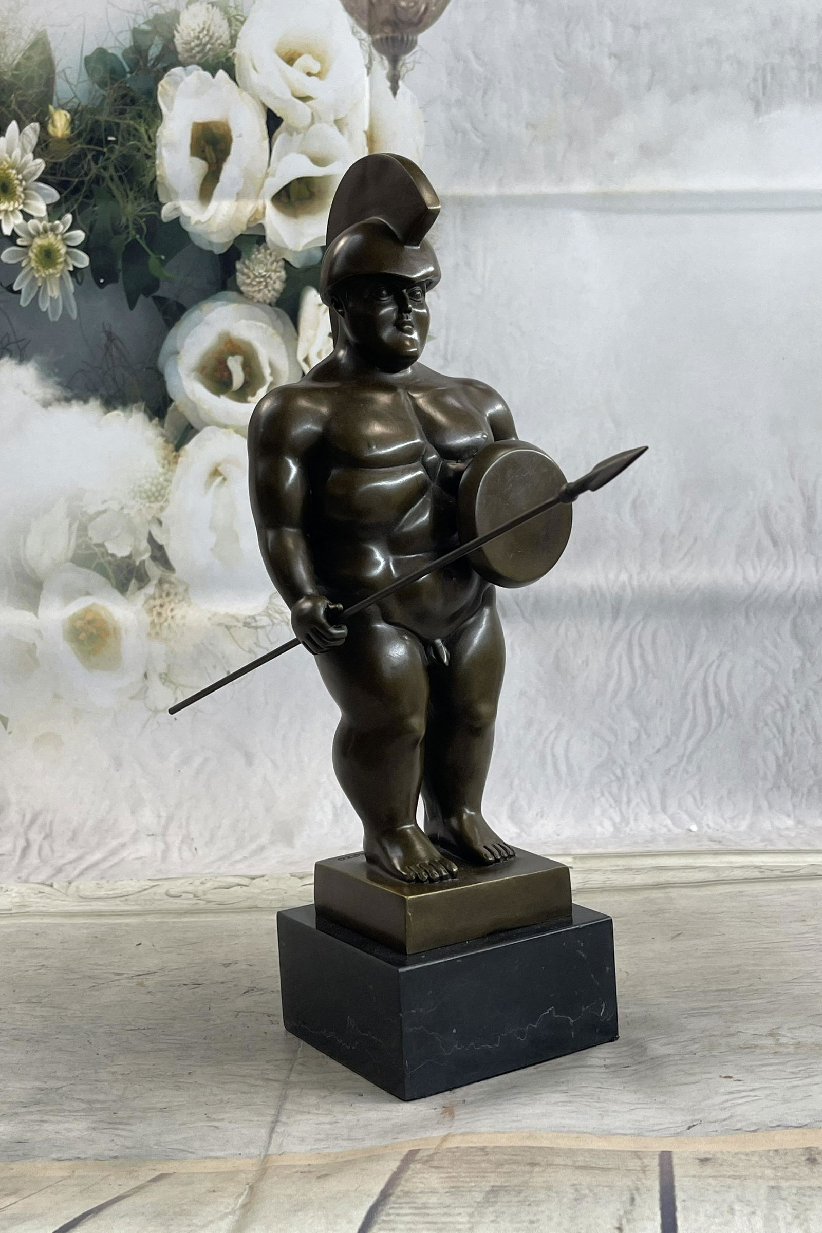 Botero Roman Solider Bronze Sculpture (1 of 4)