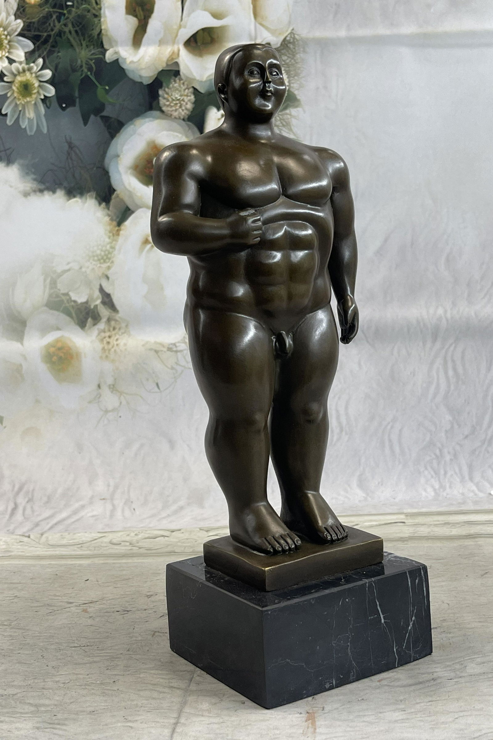 Botero Cubby Male Bronze Sculpture (1 of 5)