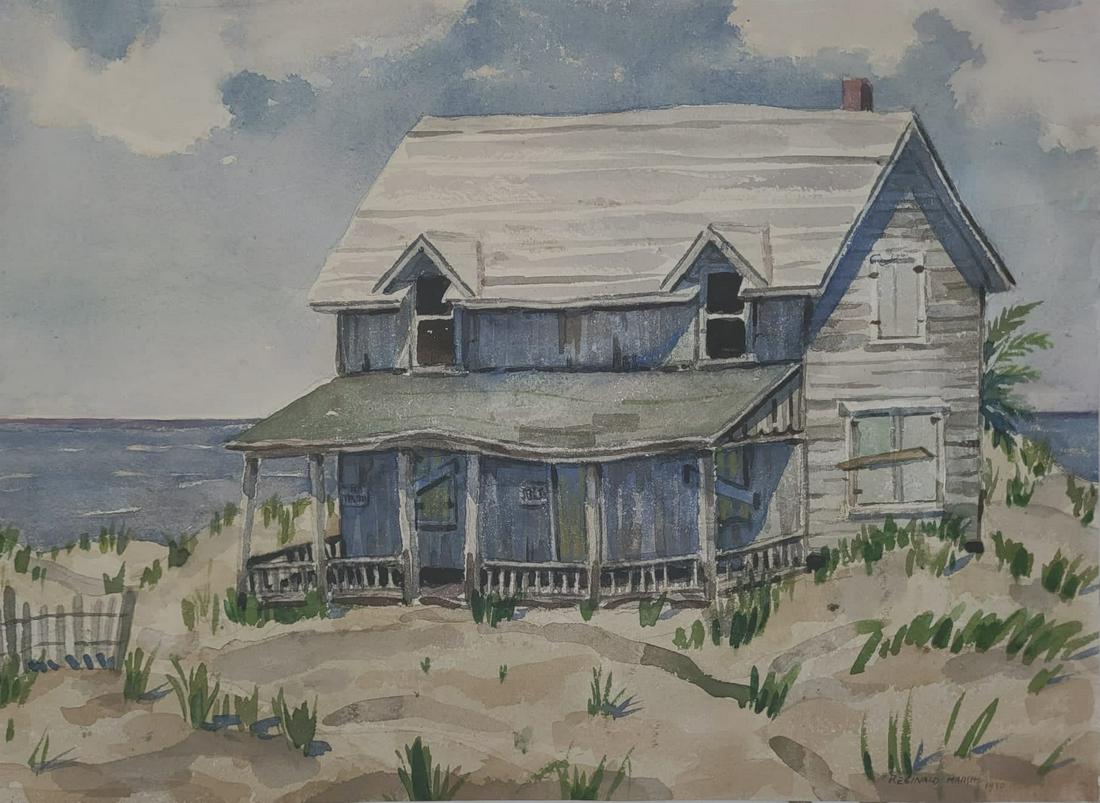 Reginald Marsh: Watercolor on Paper. 1930. 11.5"x 15.75"