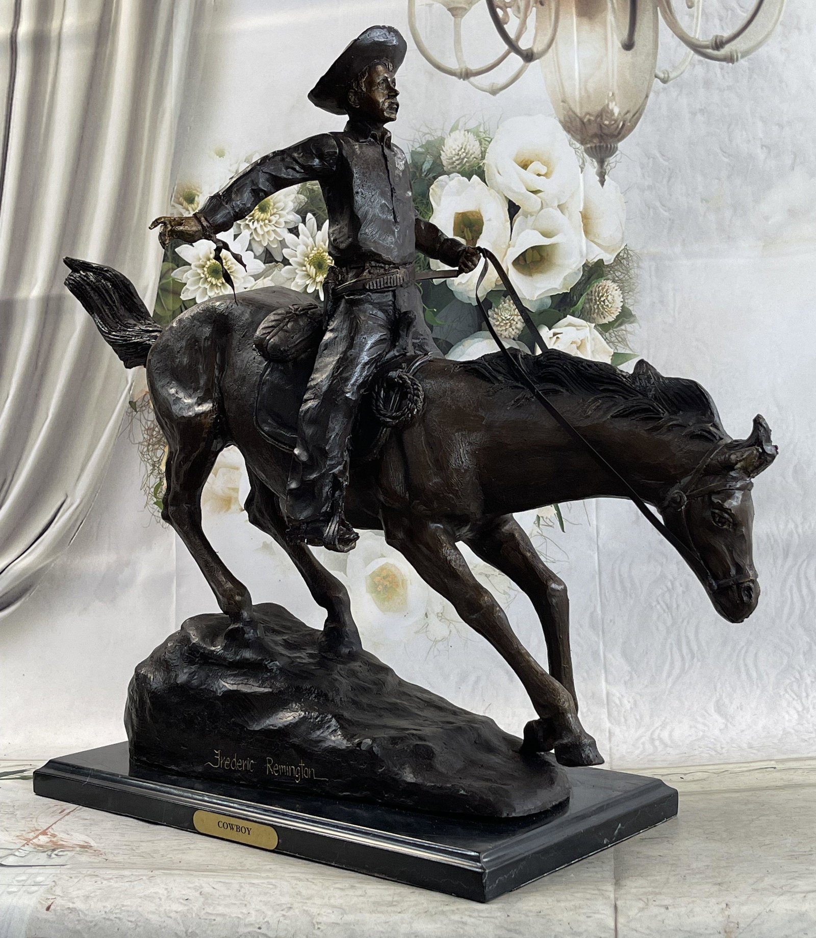 Remington "Arizona Cowboy" Statue (1 of 3)