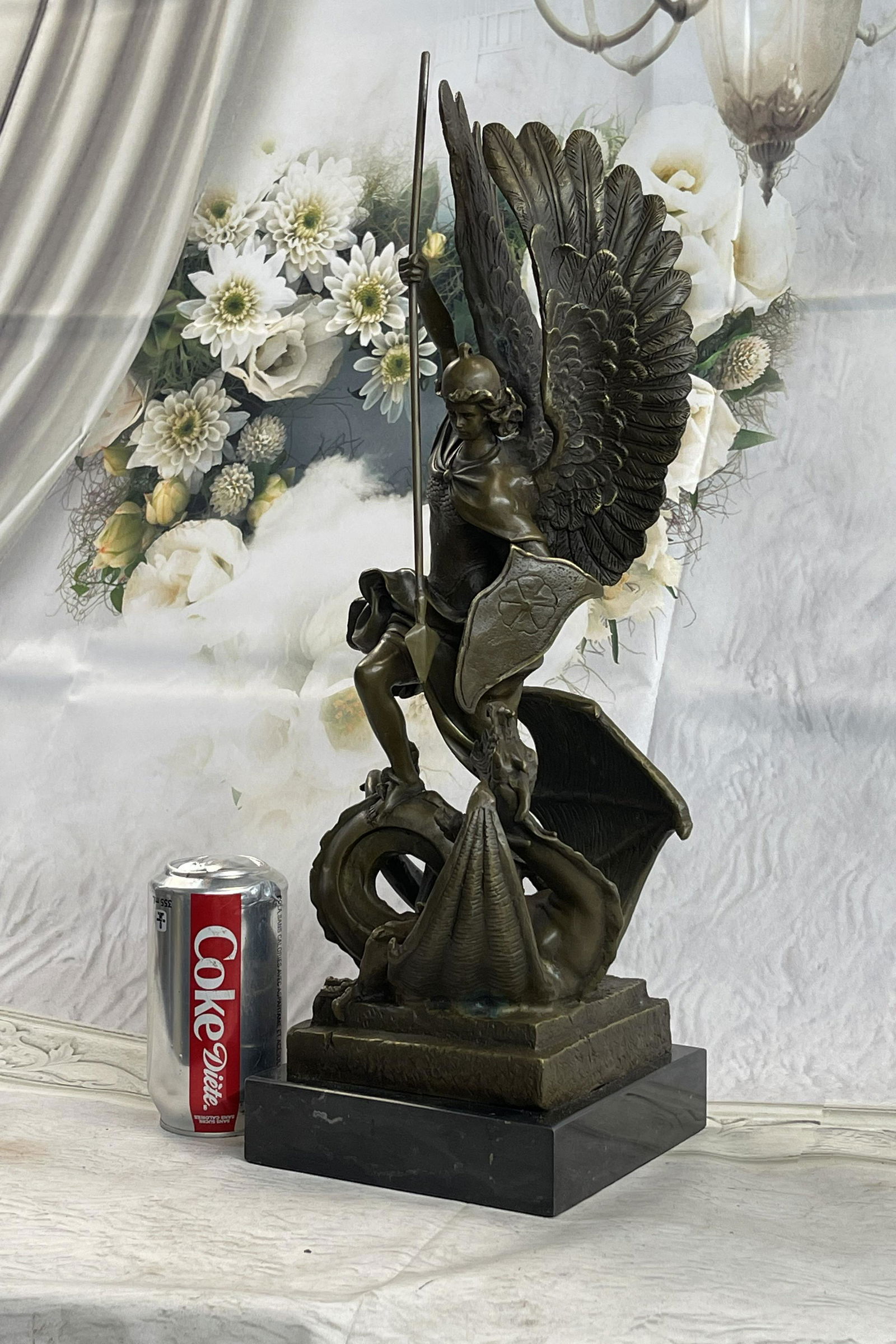 Milo Saint George killing Dragon Bronze Sculpture (1 of 5)