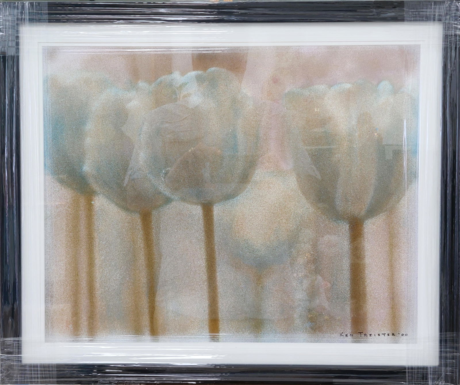 Ken Treister pastel on paper: 15.50" x 19.50" excellent condition