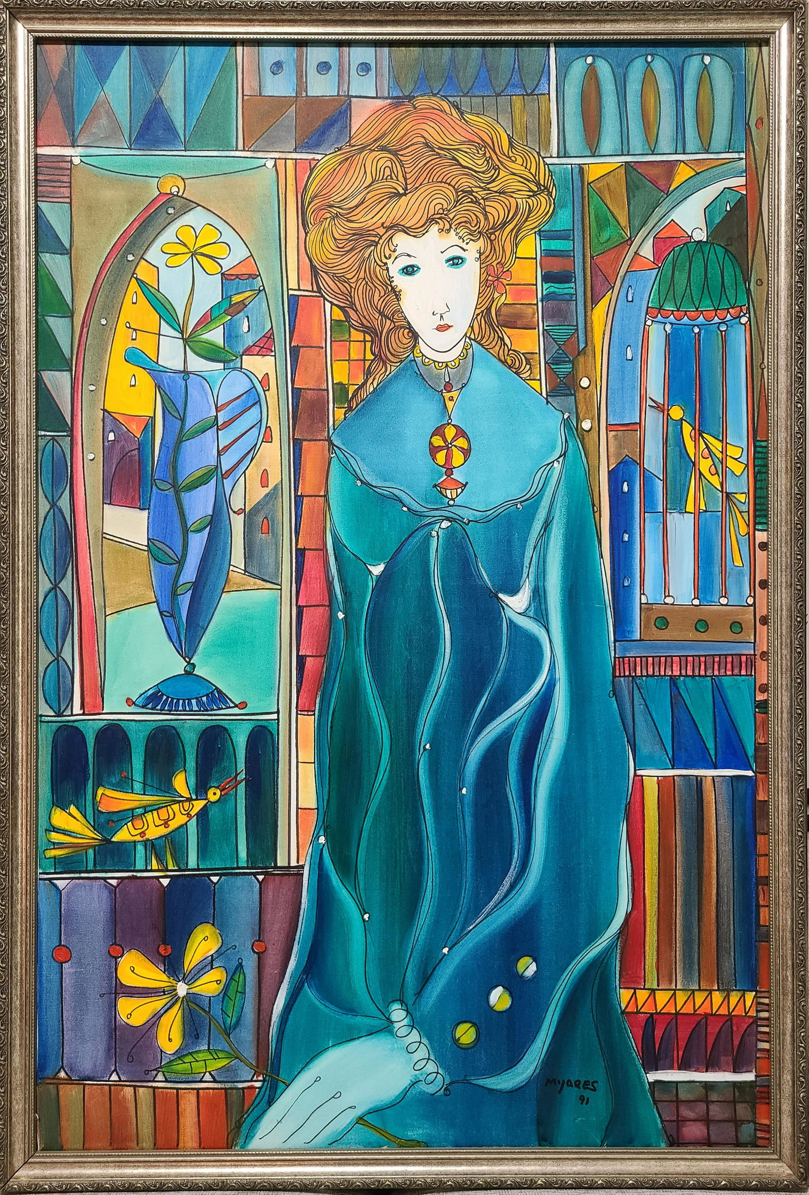 Jose Maria Mijares: oil on canvas 1991 36" x 24"
