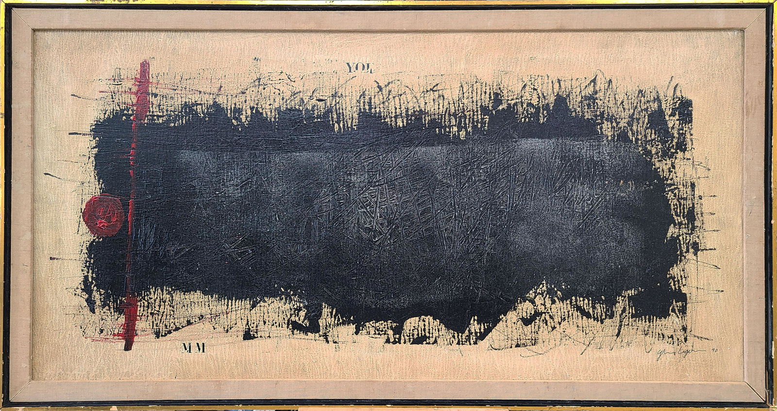 Glenn Ligon mixed media on canvas (1 of 4)