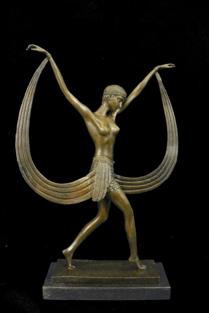 Mirval Topless Female Dancer Bronze (1 of 4)