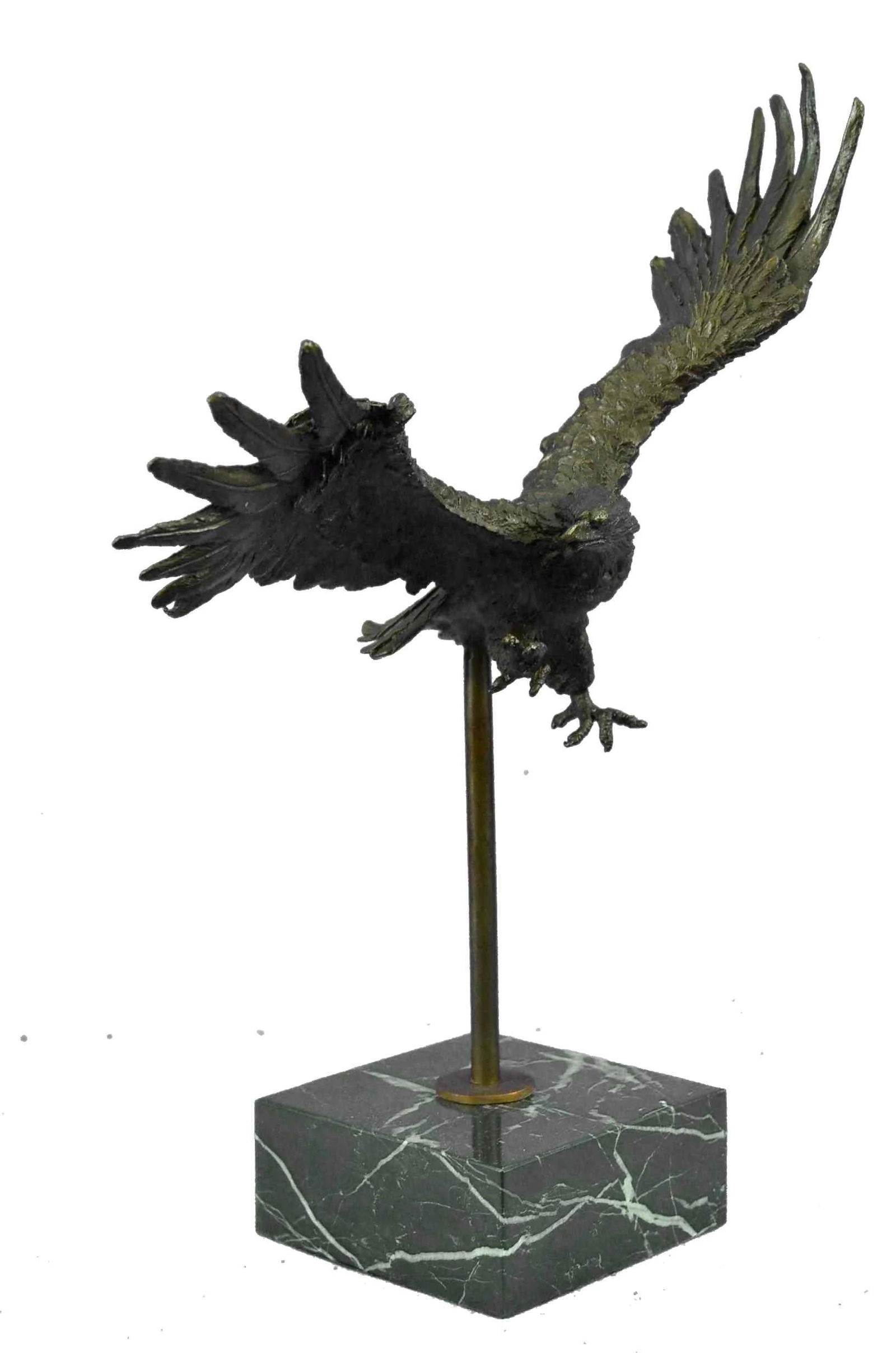 Flying High American Eagle Bronze Sculpture by Milo (1 of 4)