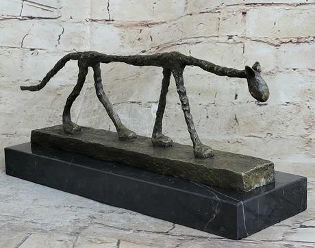 Felix Statue Inspired by Gia Cat Bronze Sculpture: Total Dimensions: Height 6'' x Width 15''Approximate Weight: 9 LBSOriginal Reproduction: Reproduction