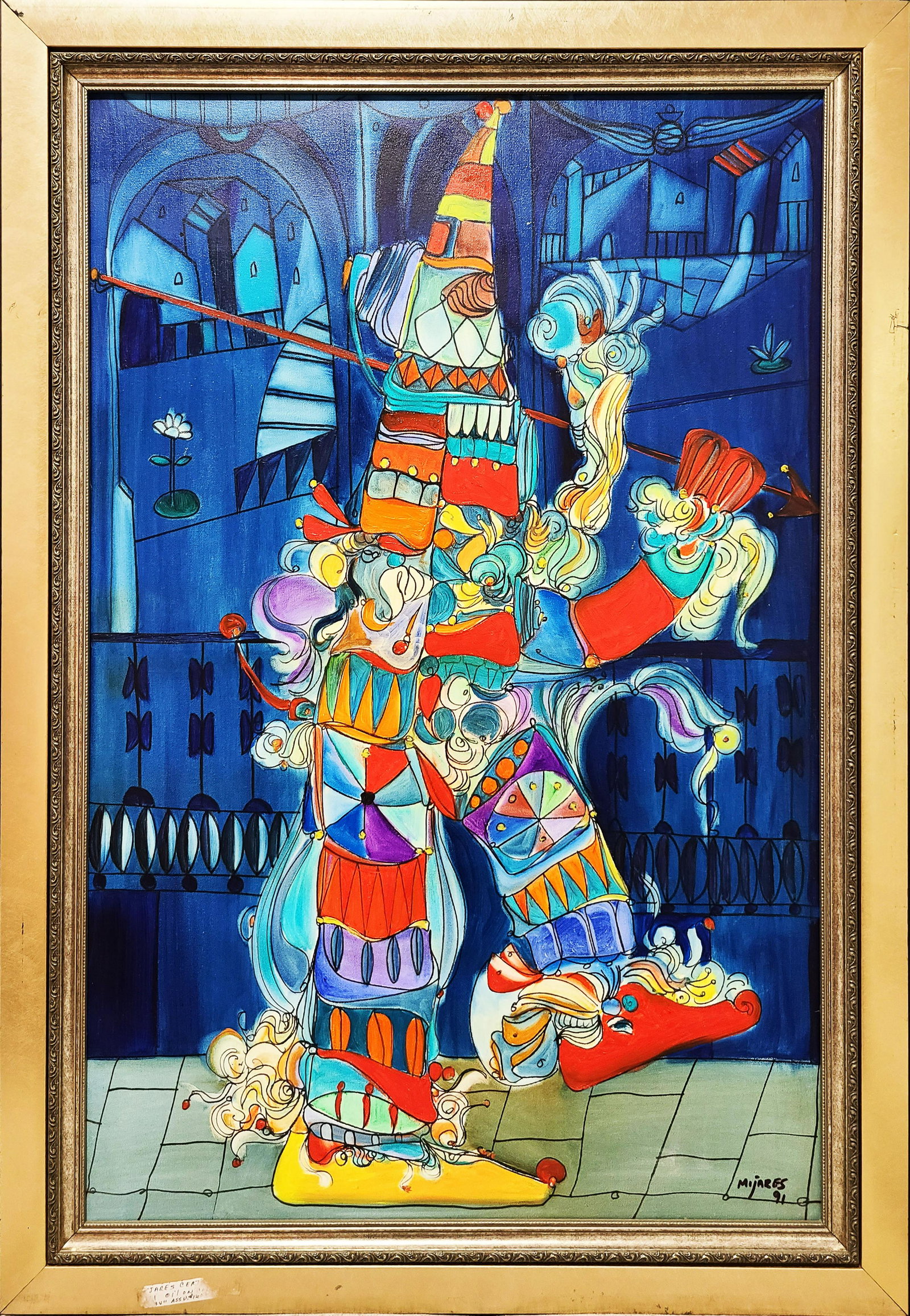 Jose Maria Mijares: oil on canvas 1991 36" x 24"