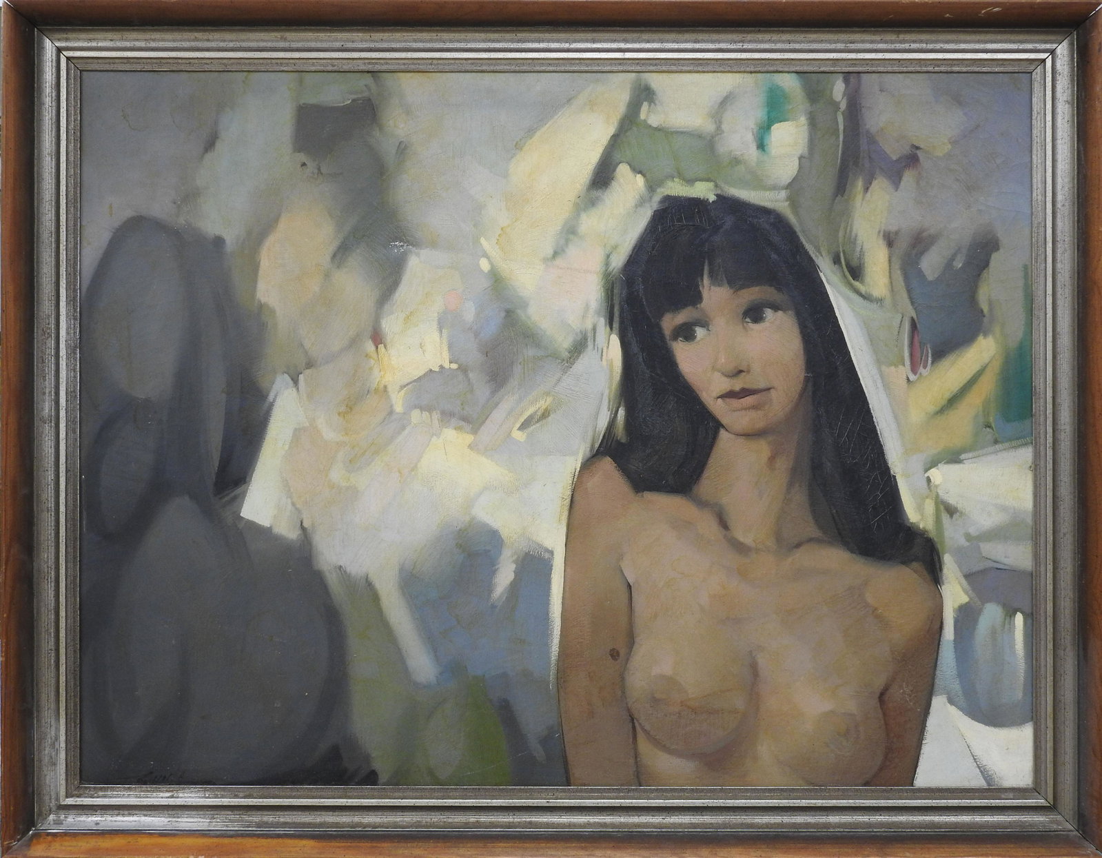 Luis "nude Woman" Oil On Canvas
