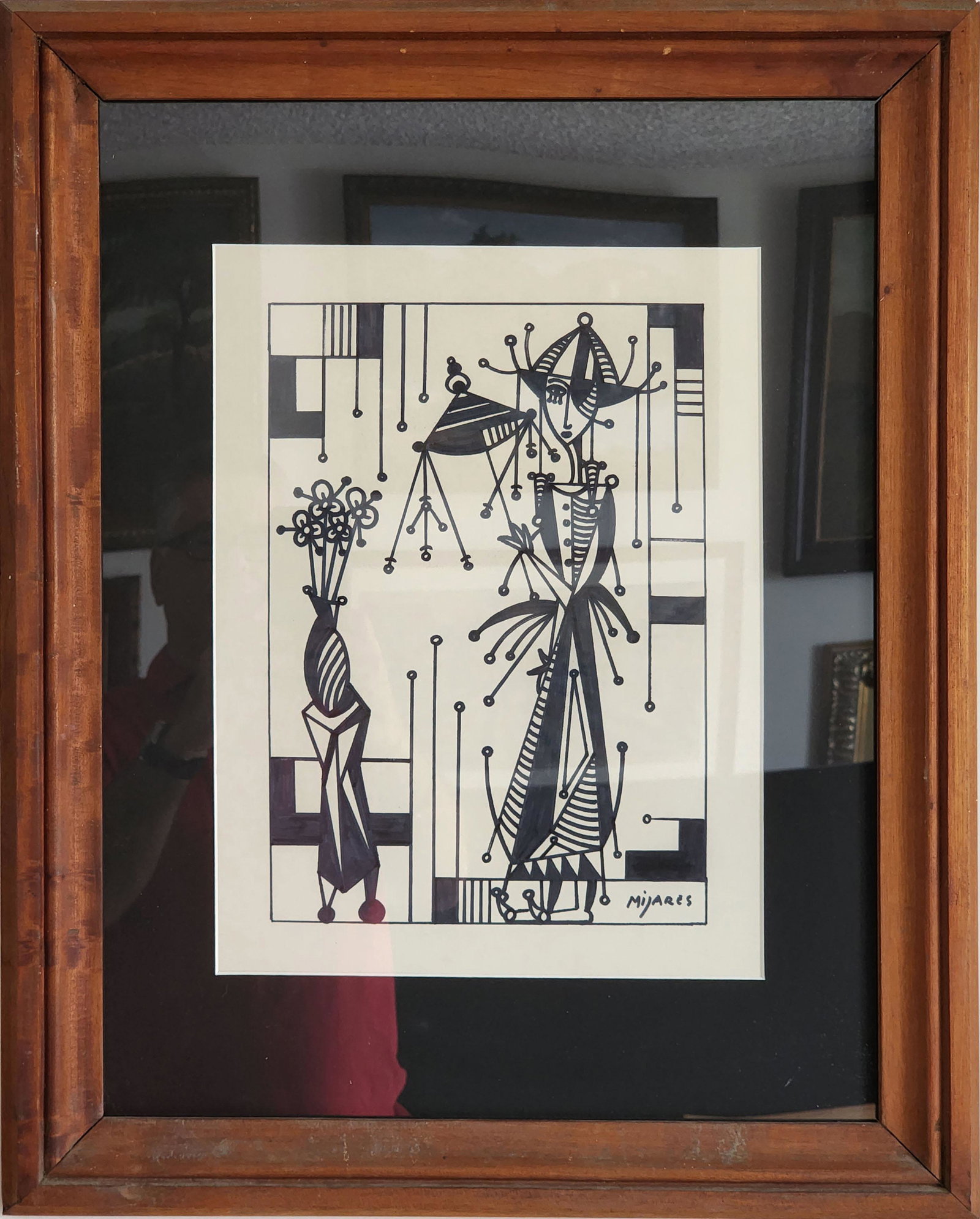 Jose maria Mijares: ink on board 15.50" x 11.50" excellent condition