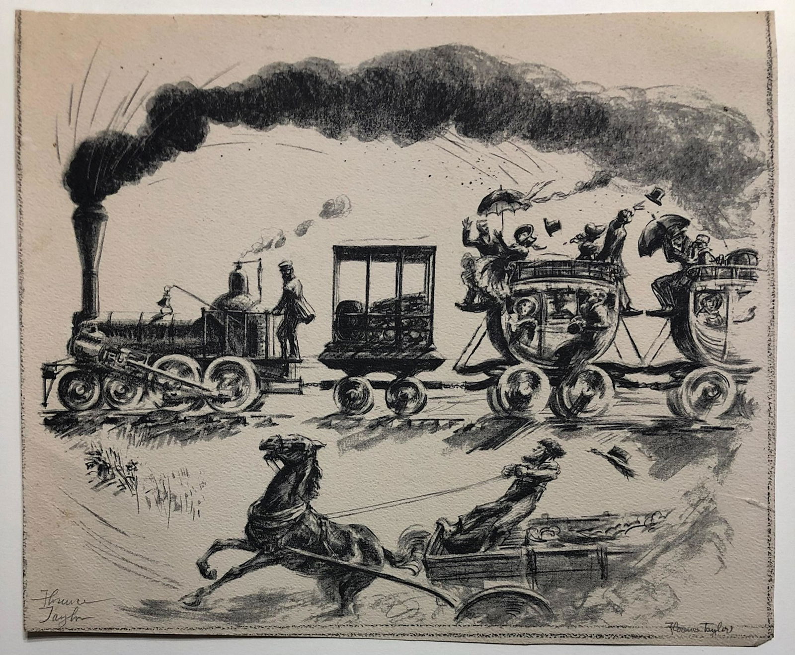 Florence Starr Taylor illustration signed in pencil (1 of 1)