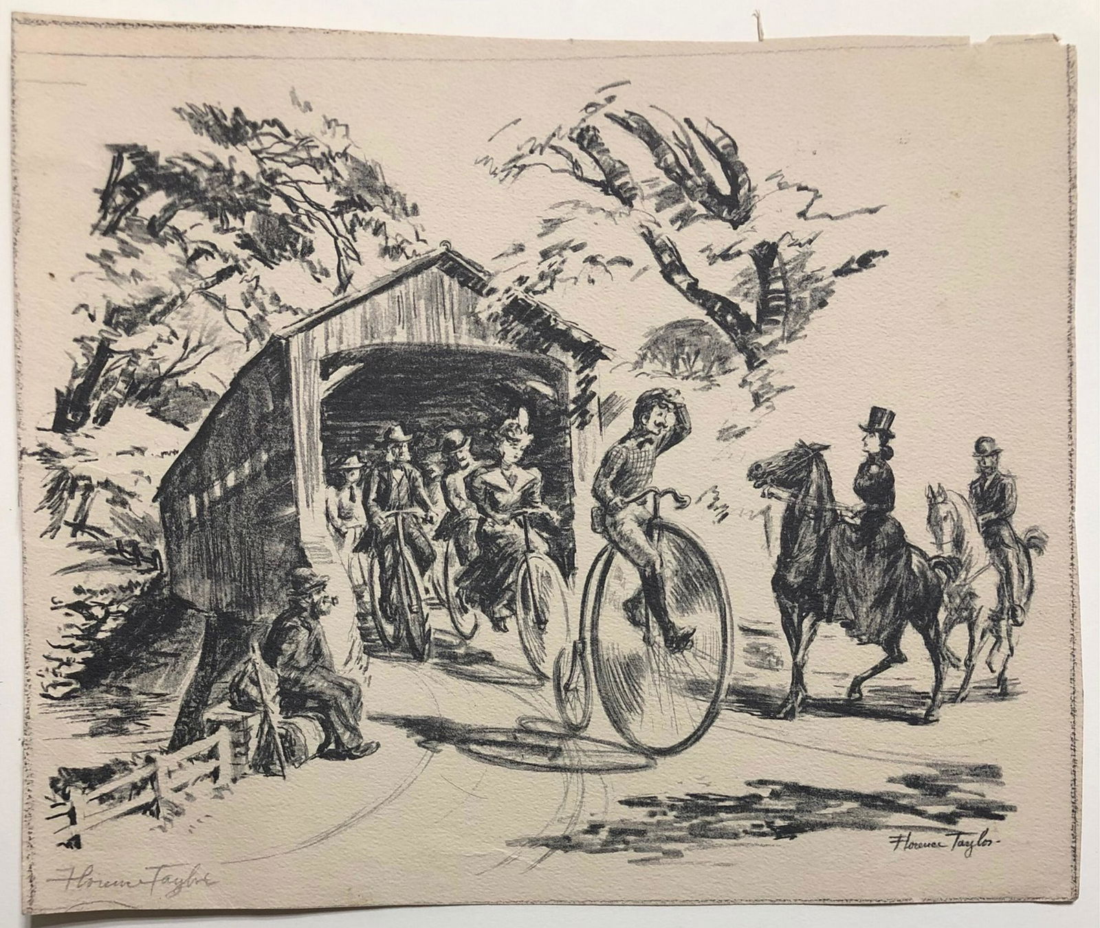 Florence Starr Taylor illustration signed in pencil (1 of 1)