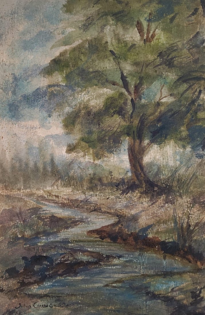 John Constable Atrib.: Oil on Paper. 13.75" x 9"
