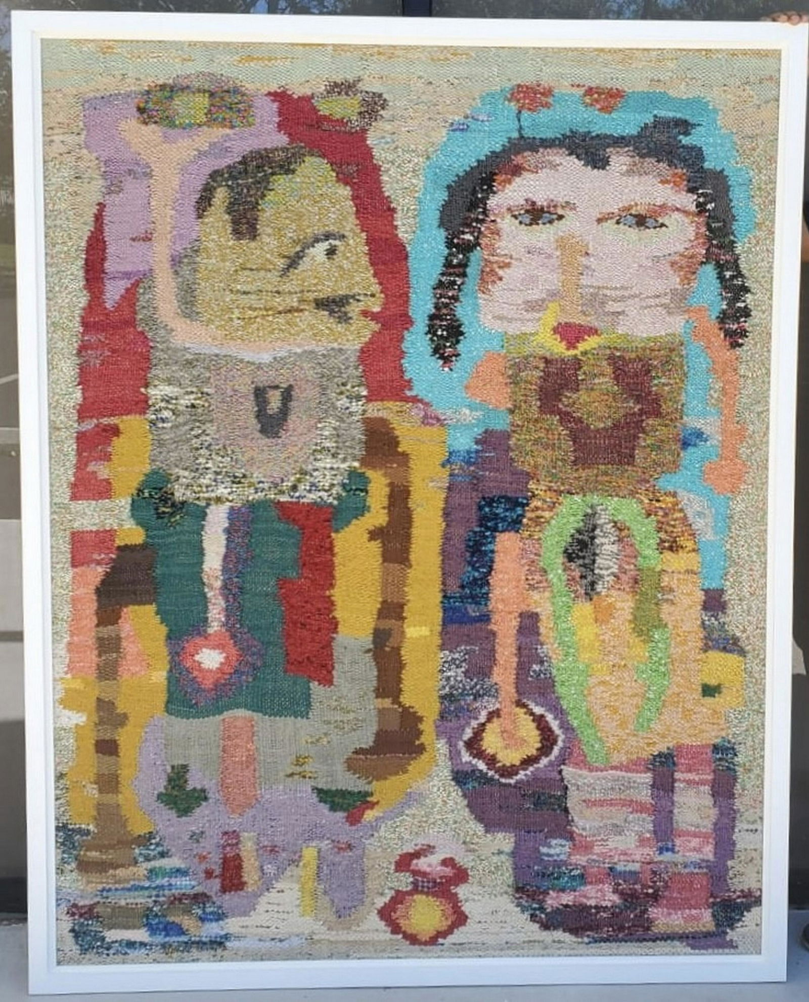 Gina Pellon: Tapestries circa 1960s 64x49 with COA from the Estate of the ARTIST