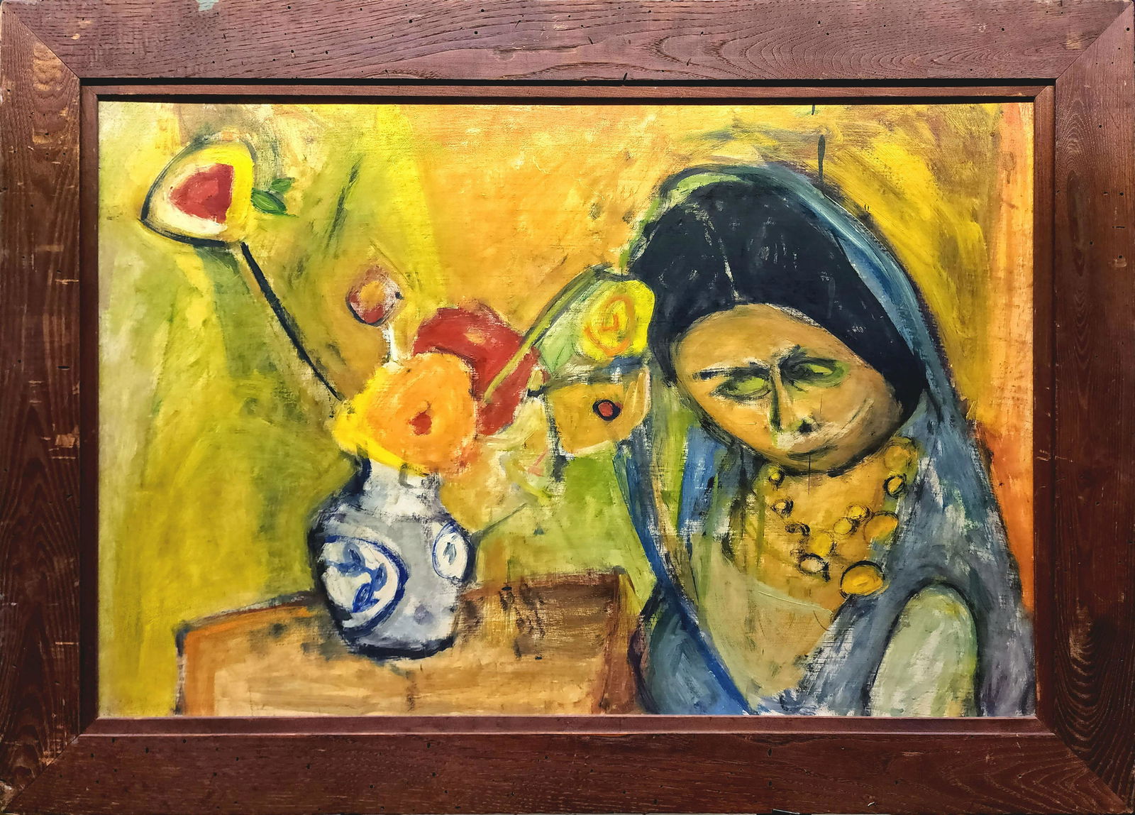 David Pallock (attrib.) Abstract art oil on panel: 24.25" x 36.25" excellent condition