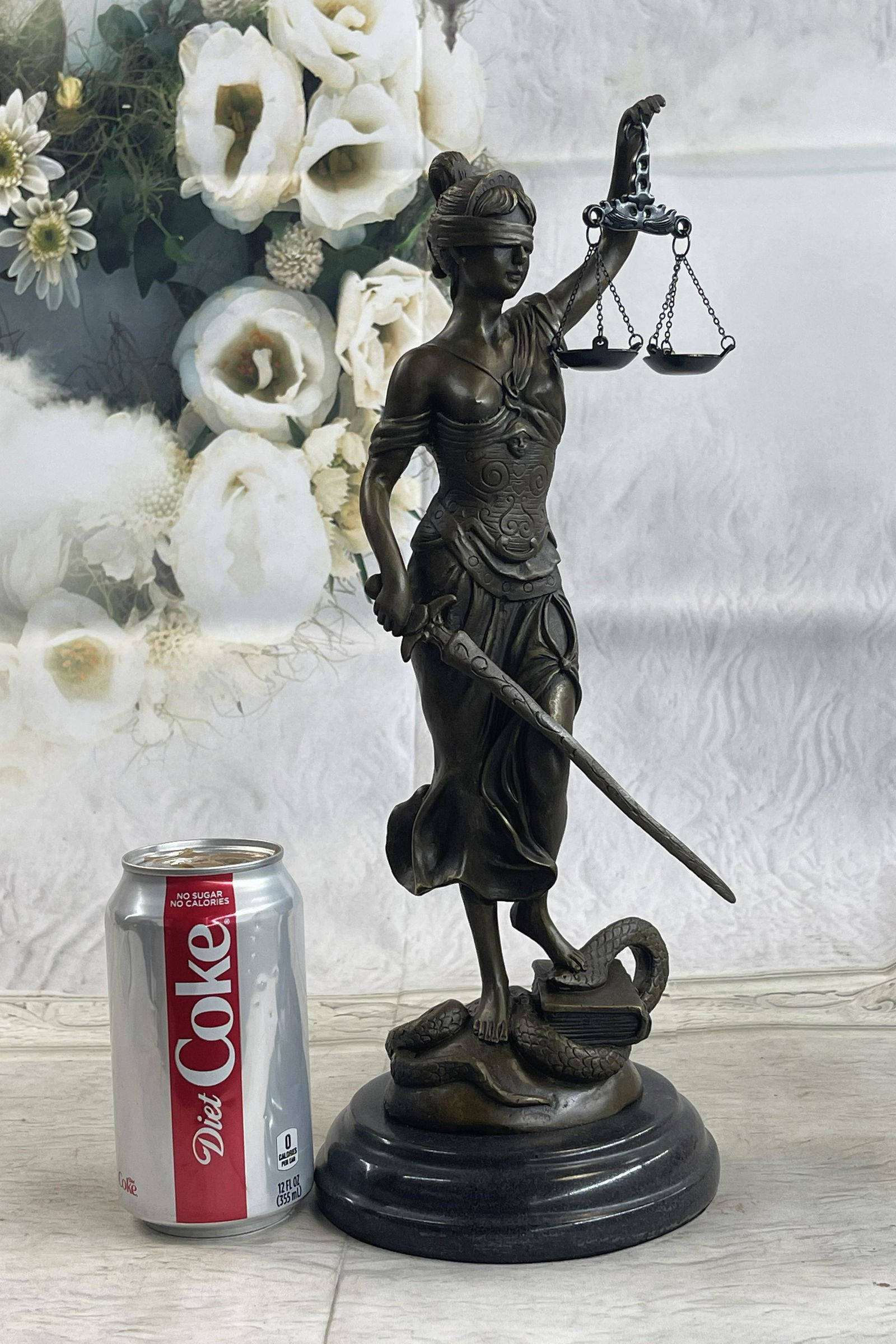 Mayer Blind Lady Bronze Sculpture (1 of 4)