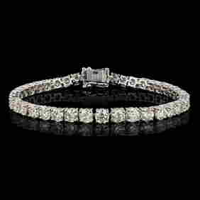 12.48ctw Diamond 14K White Gold Tennis Bracelet (1 of 4)