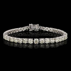 12.48ctw Diamond 14K White Gold Tennis Bracelet (1 of 4)