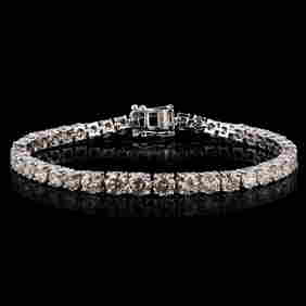 11.87ctw Diamond 14K White Gold Tennis Bracelet (1 of 4)