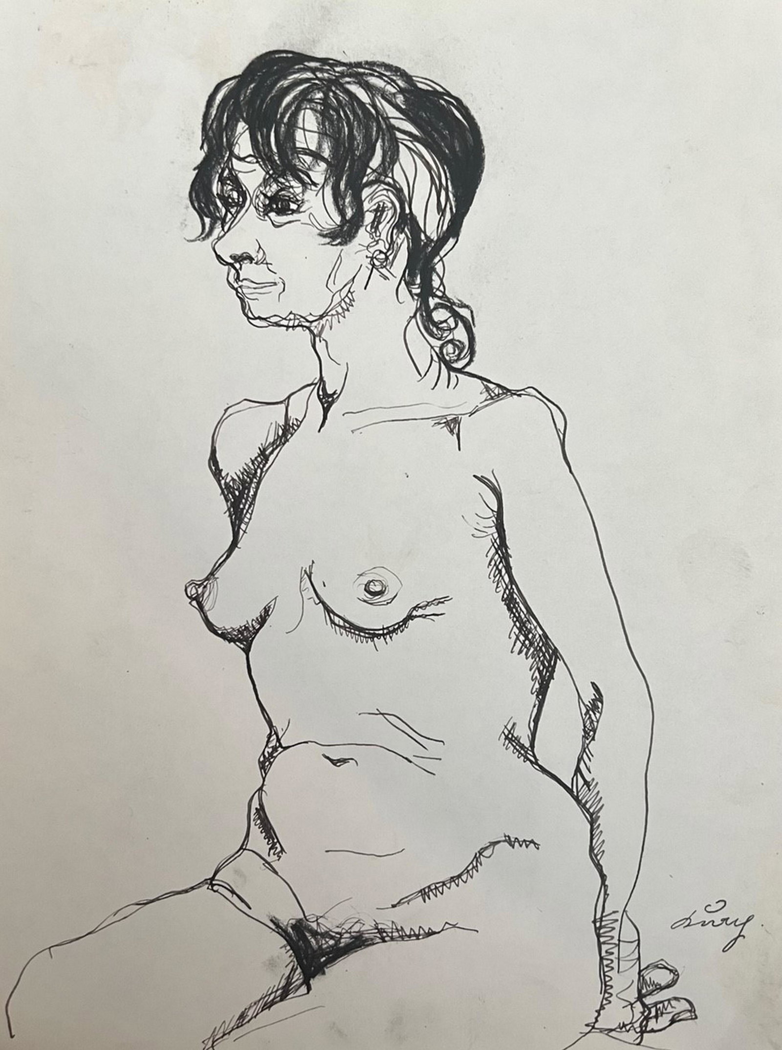George Grosz: Ink on paper 10?x8?
